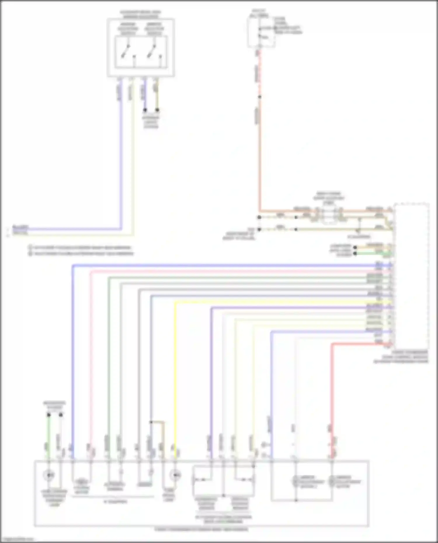 A3 Audi 8Y (2020-2024): Power mirrors circuit (2 of 2)