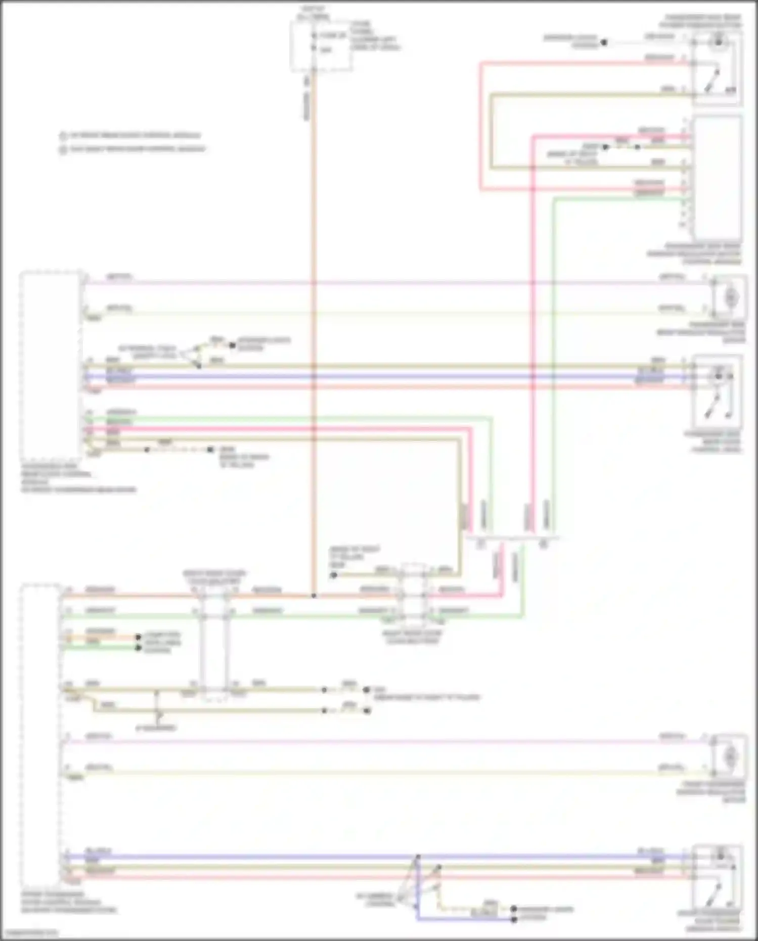 A3 Audi 8Y (2020-2024): Power windows circuit (2 of 2)