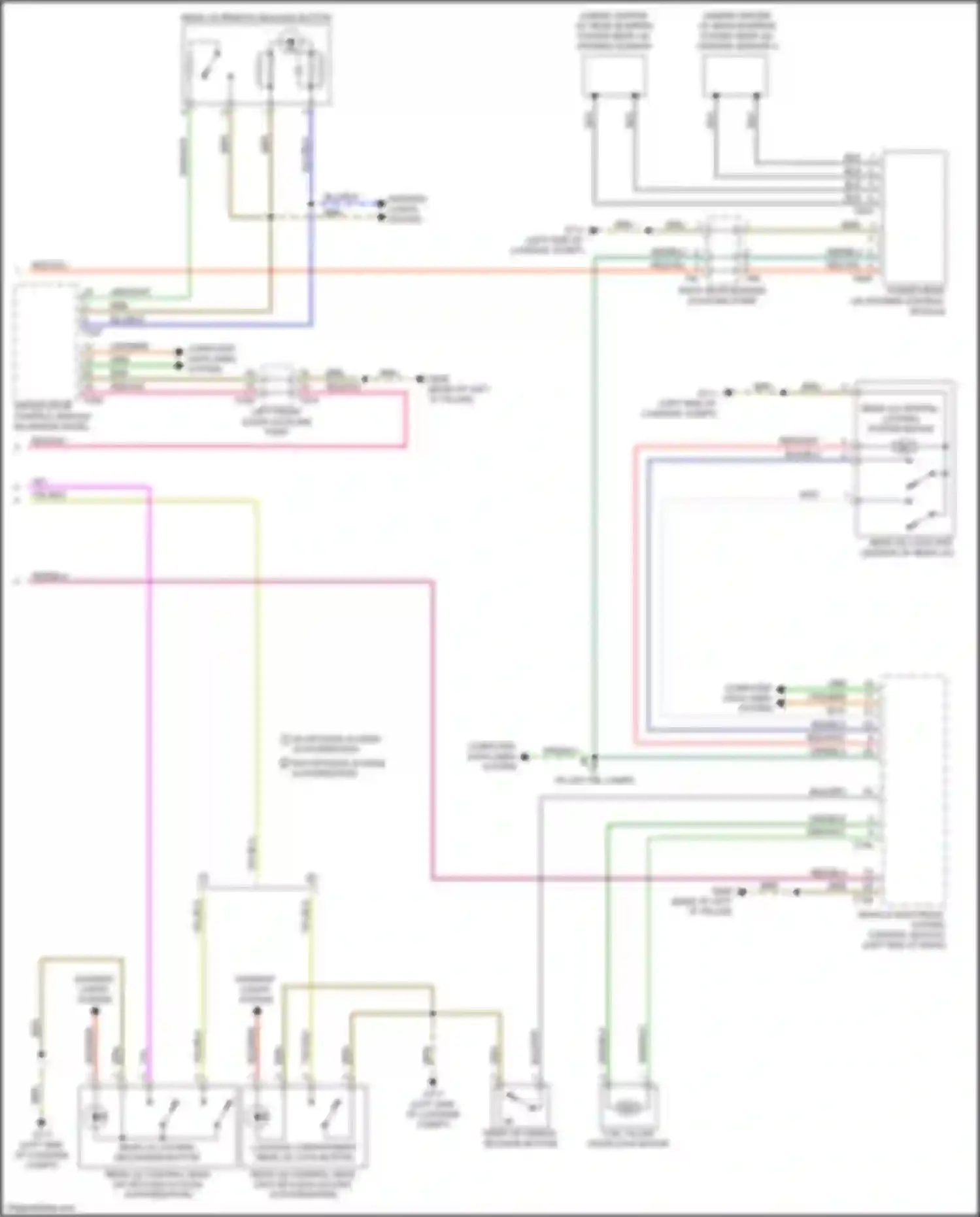 A3 Audi 8Y (2020-2024): Trunk & fuel door release circuit (2 of 2)