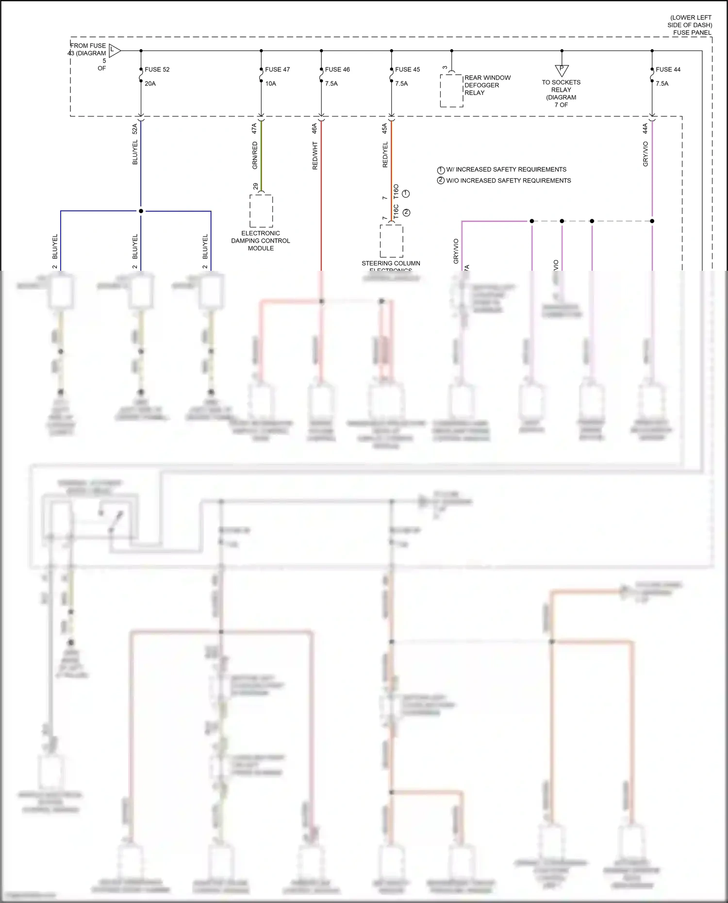 Audi A3 8Y (2020-2024) blk/yel wiring diagram  (15 of 28)