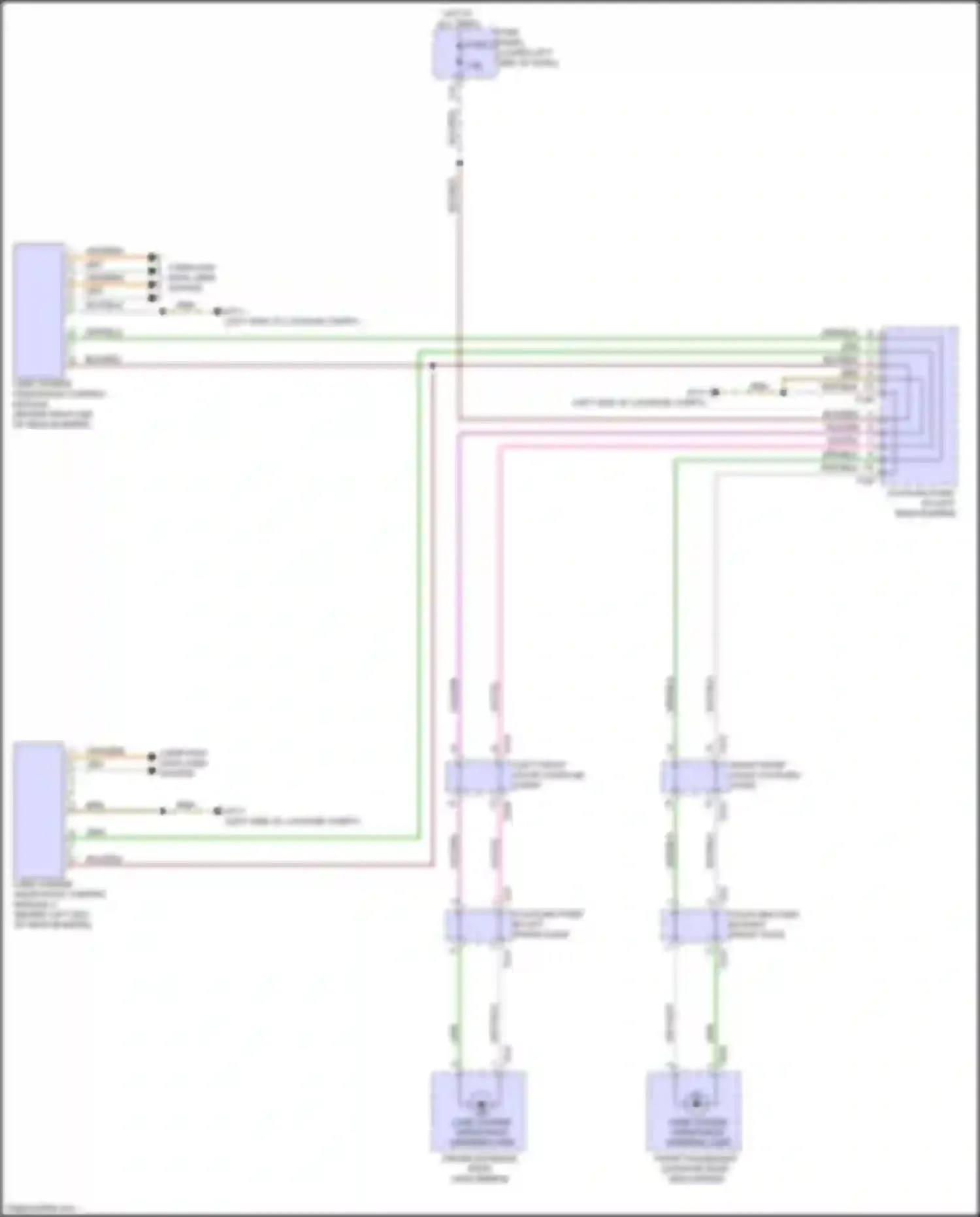 Wiring diagram coupling point in left front door for Audi A3 8Y (2020-2024) (1 of 2)
