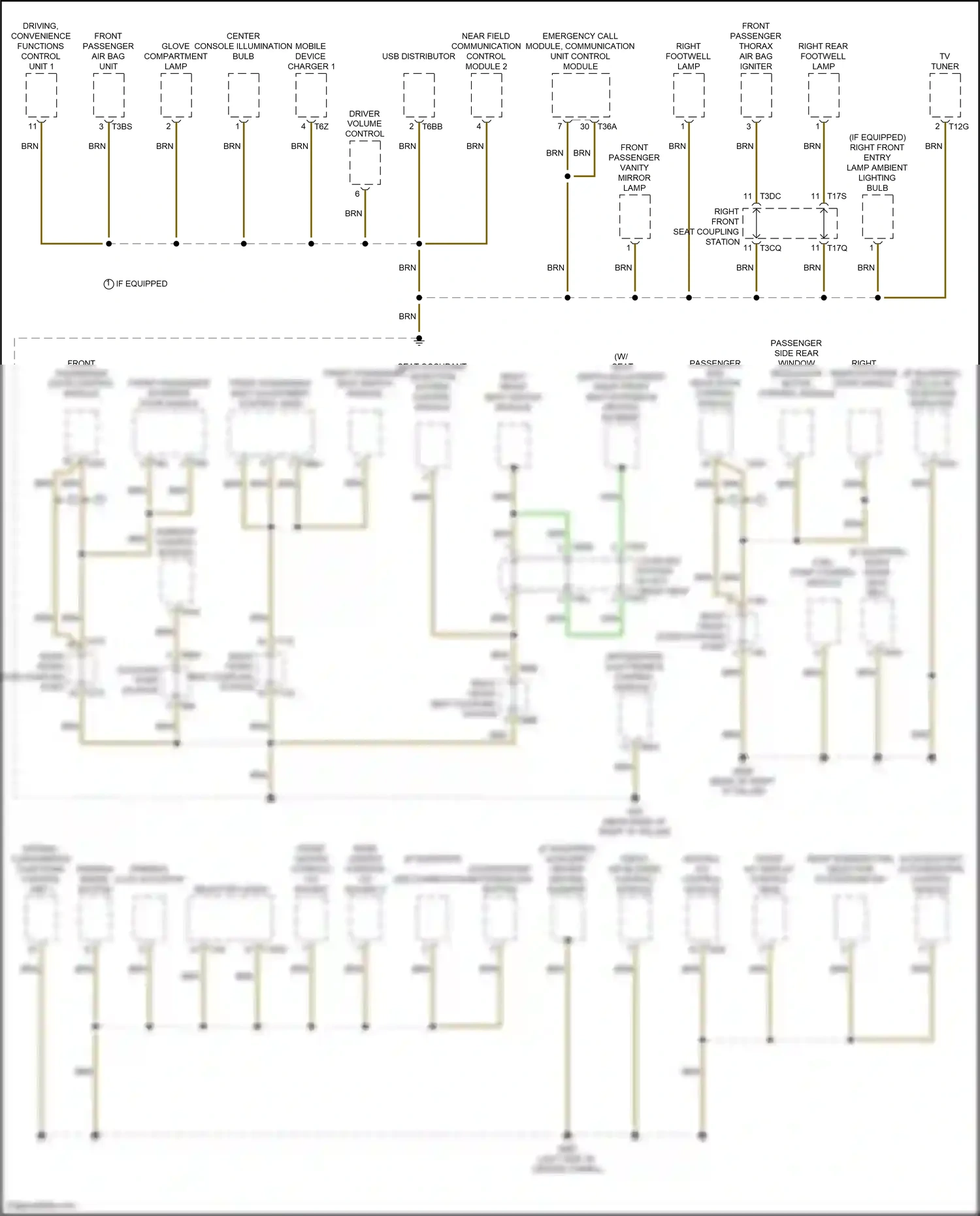 Audi A3 8Y (2020-2024) front passenger door control module wiring diagram  (4 of 13)