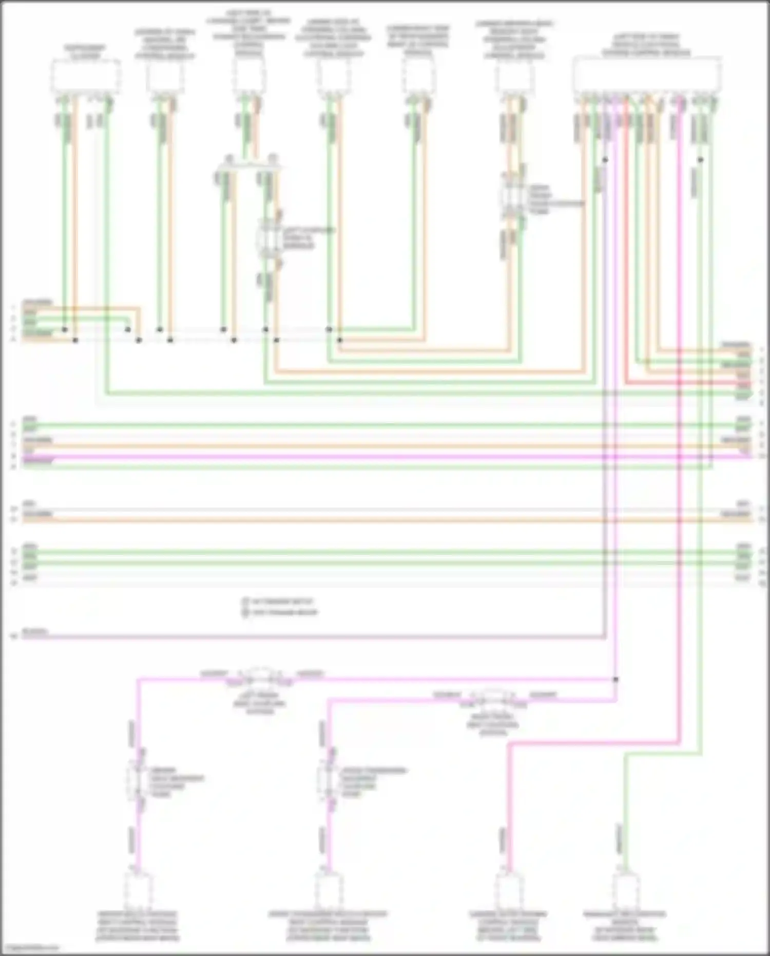 Wiring diagram front passenger multi-contour seat control module for Audi A3 8Y (2020-2024) (1 of 3)