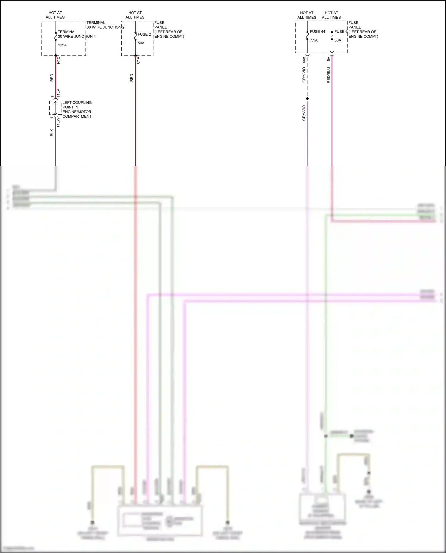 Audi A3 8Y (2020-2024) fuse panel c wiring diagram  (2 of 79)