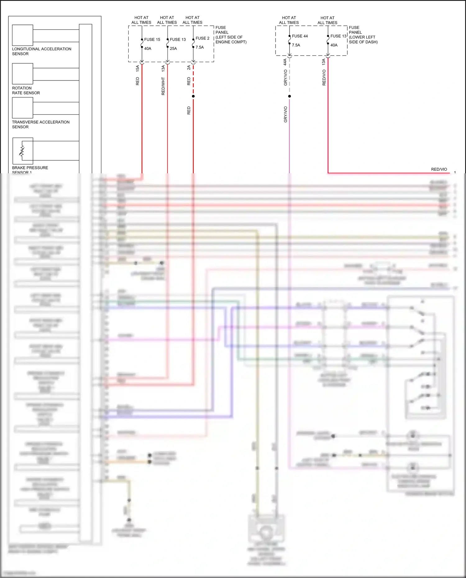 Audi A3 8Y (2020-2024) grn/blu wiring diagram  (11 of 18)