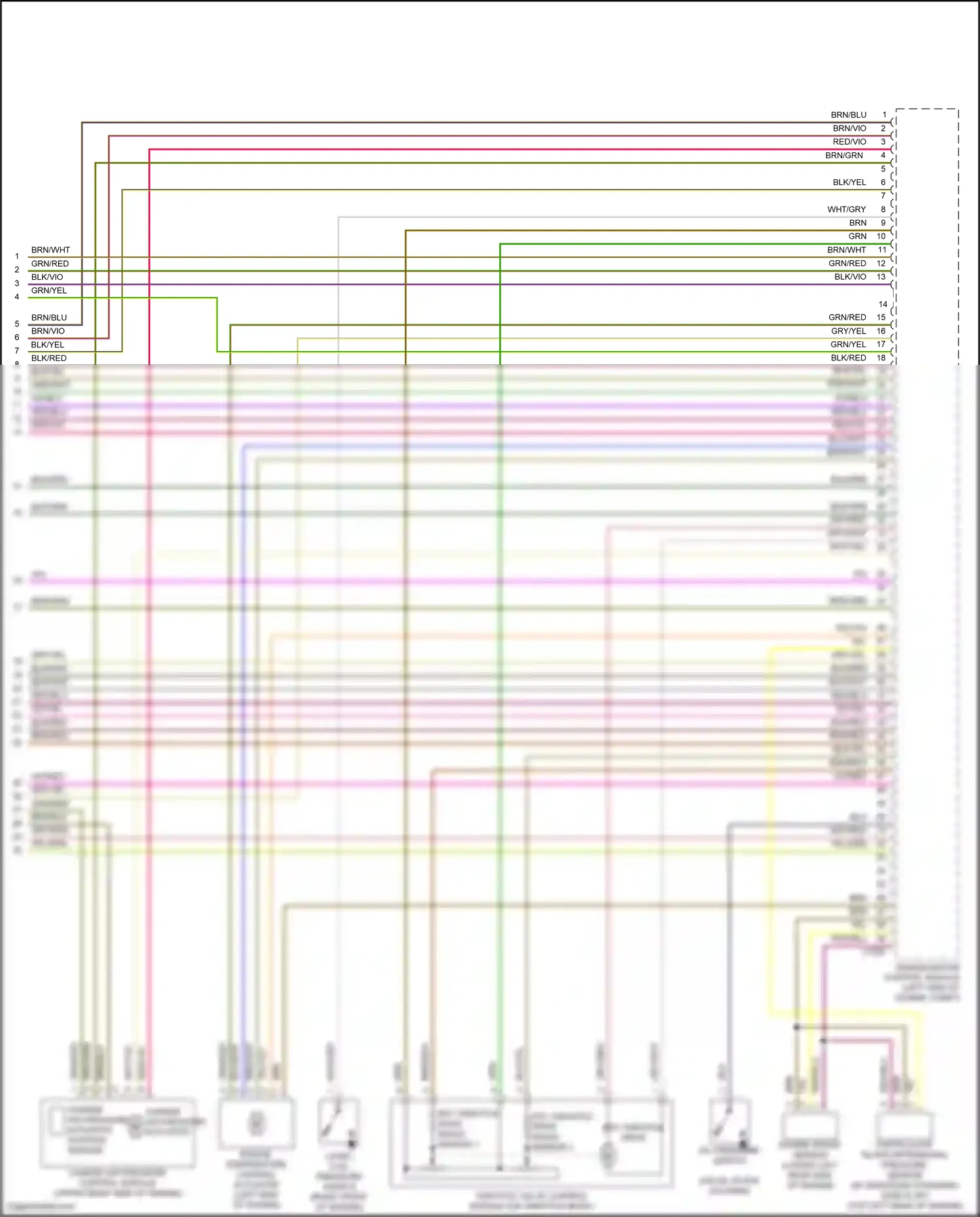 Audi A3 8Y (2020-2024) grn/red wiring diagram  (14 of 19)