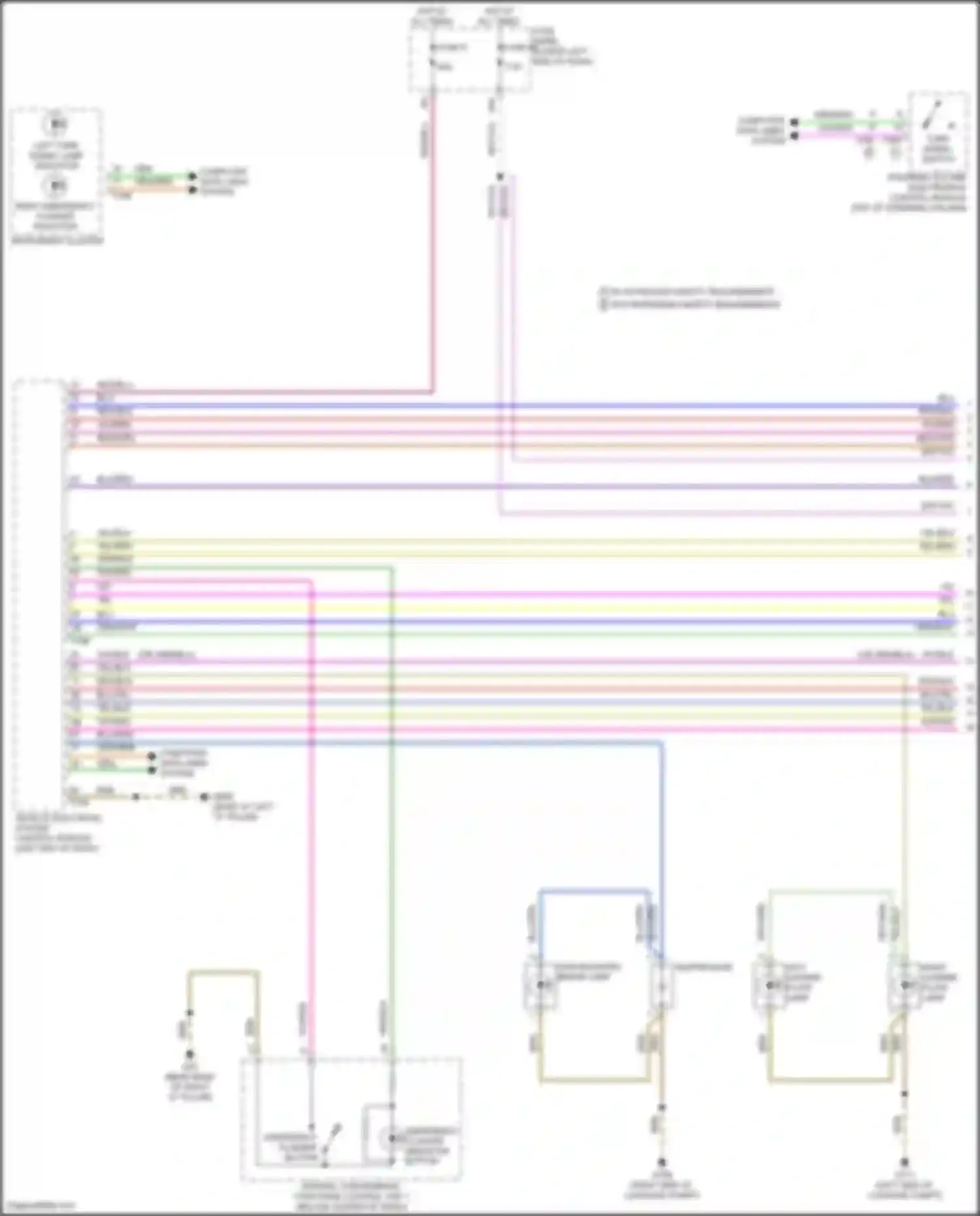 Wiring diagram high-mounted brake lamp for Audi A3 8Y (2020-2024) (1 of 1)