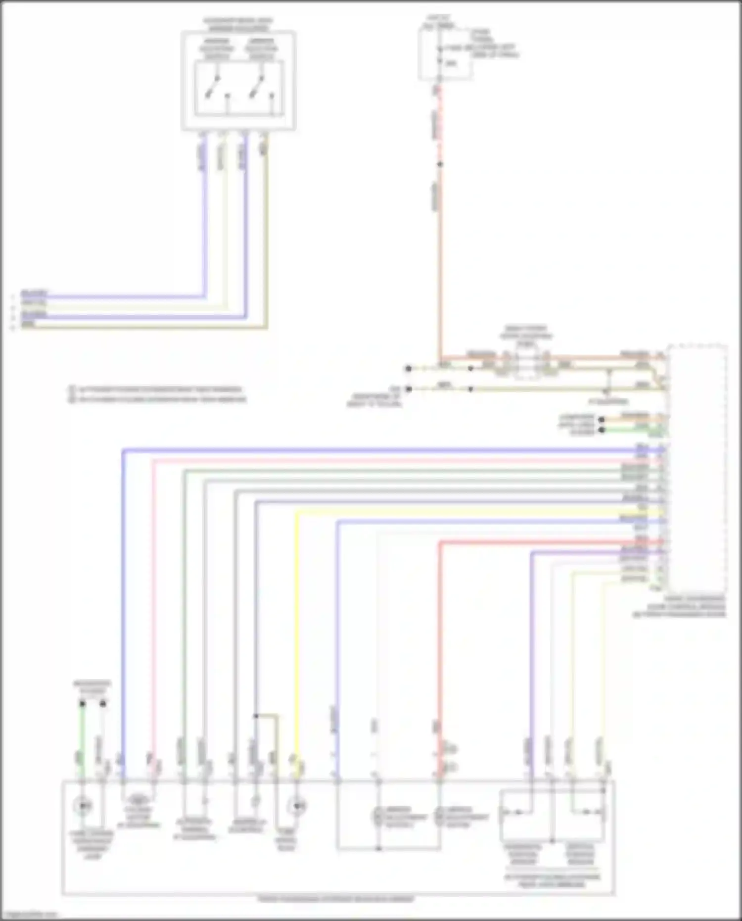 Wiring diagram horizontal position sensor for Audi A3 8Y (2020-2024) (2 of 4)