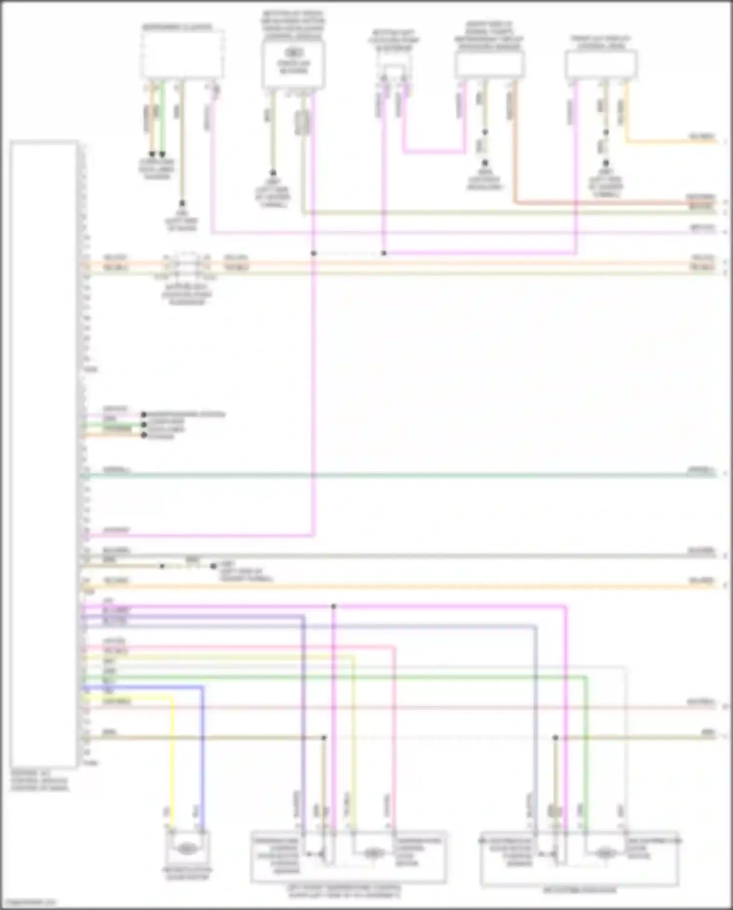 Wiring diagram recirculation door motor for Audi A3 8Y (2020-2024) (1 of 1)