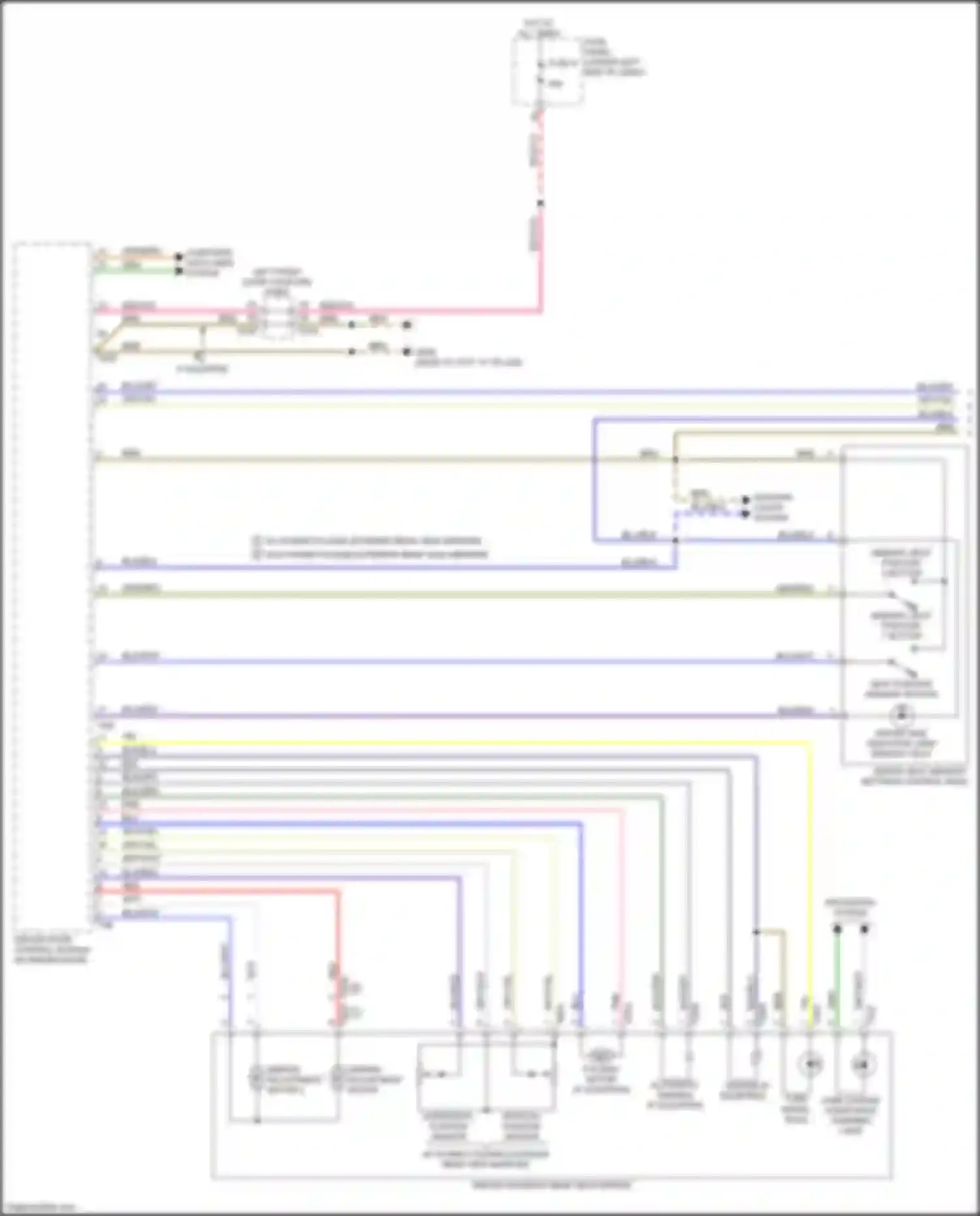 Wiring diagram seat position memory button for Audi A3 8Y (2020-2024) (1 of 2)