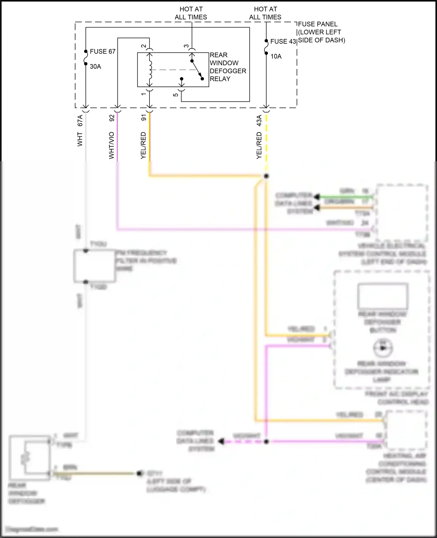 Audi A3 8Y (2020-2024) vio/wht wiring diagram  (18 of 40)