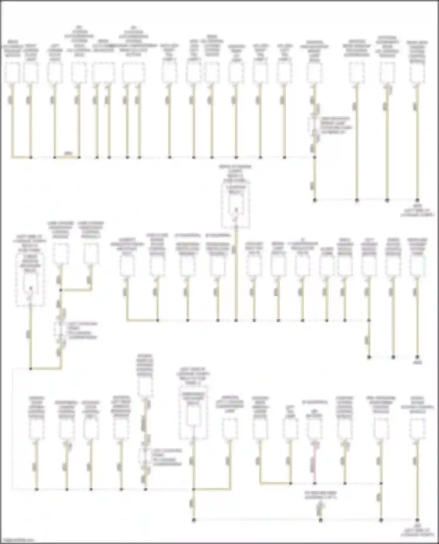 A4 Allroad Quattro Audi B9 facelift (2019-2024): Ground distribution circuit (2 of 7)