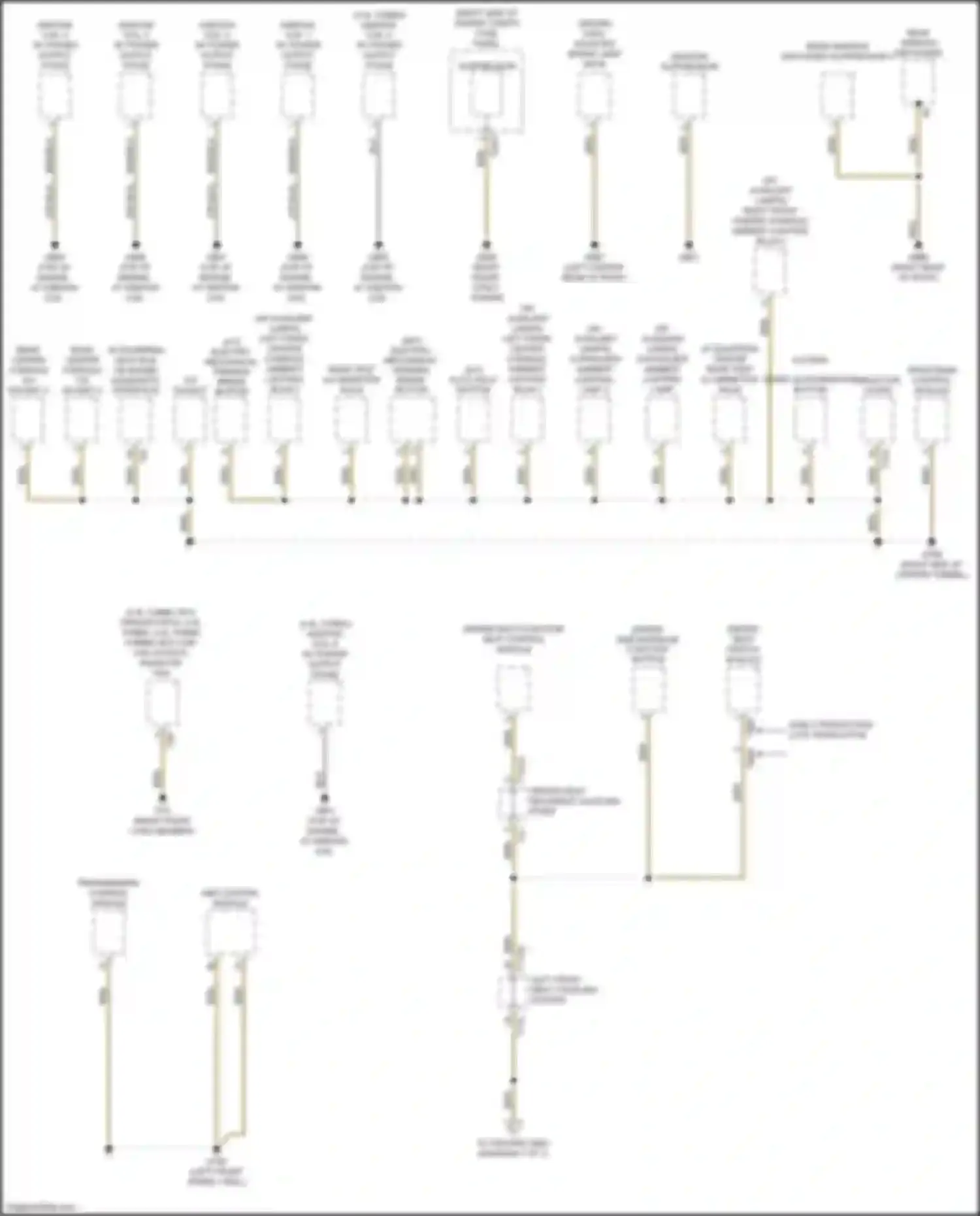 A4 Allroad Quattro Audi B9 facelift (2019-2024): Ground distribution circuit (4 of 7)