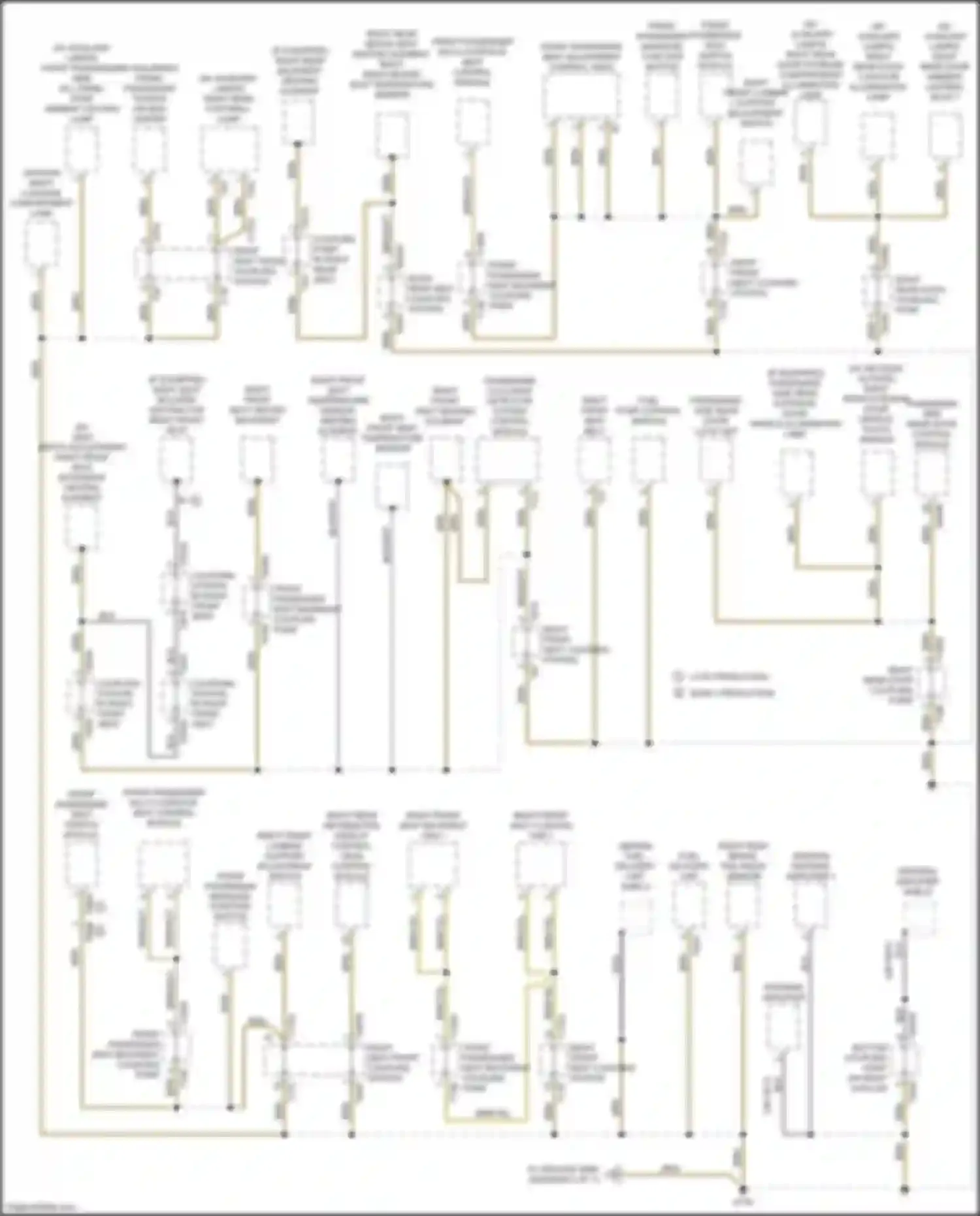 A4 Allroad Quattro Audi B9 facelift (2019-2024): Ground distribution circuit (6 of 7)