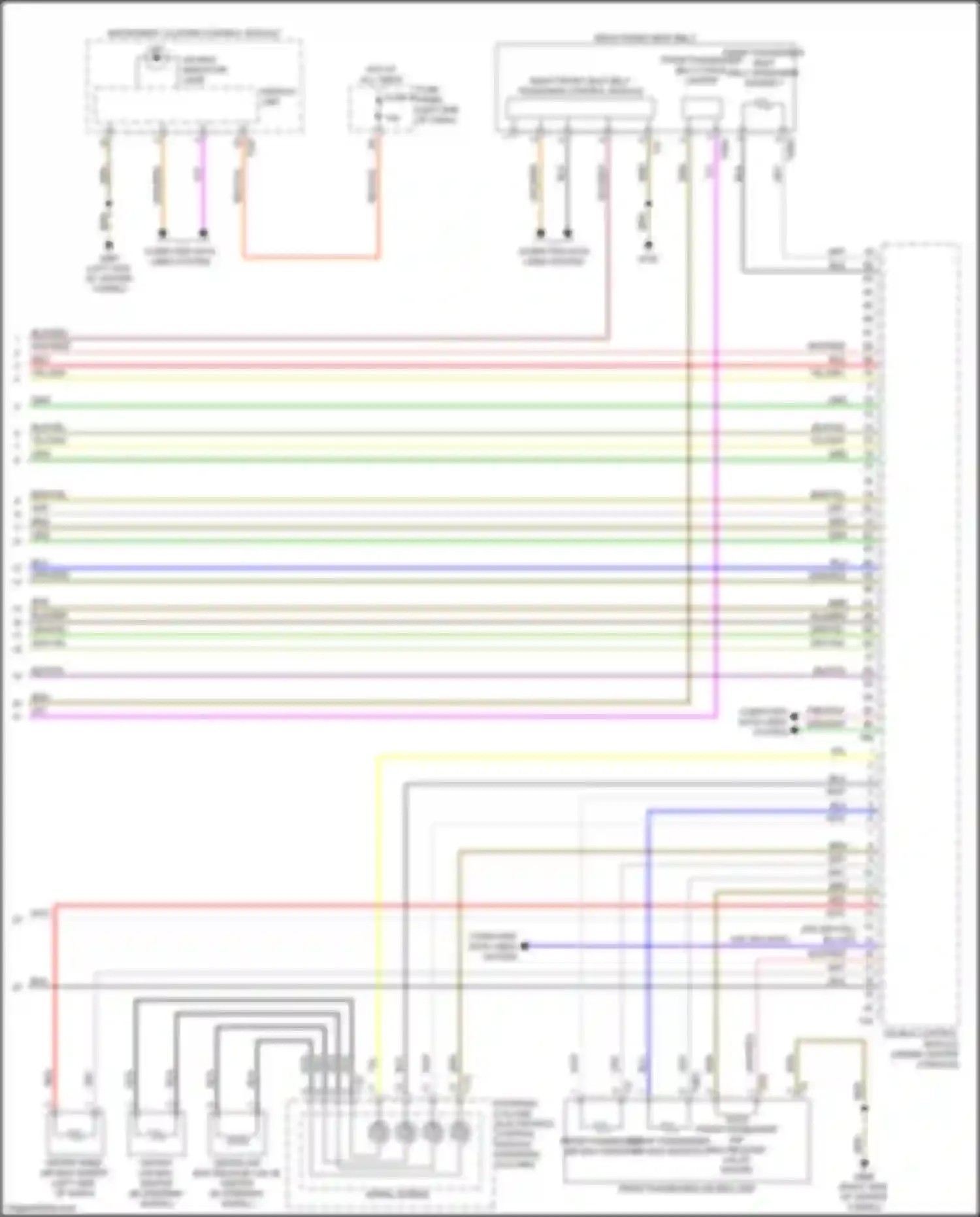 A4 Allroad Quattro Audi B9 facelift (2019-2024): Supplemental restraints circuit (5 of 5)