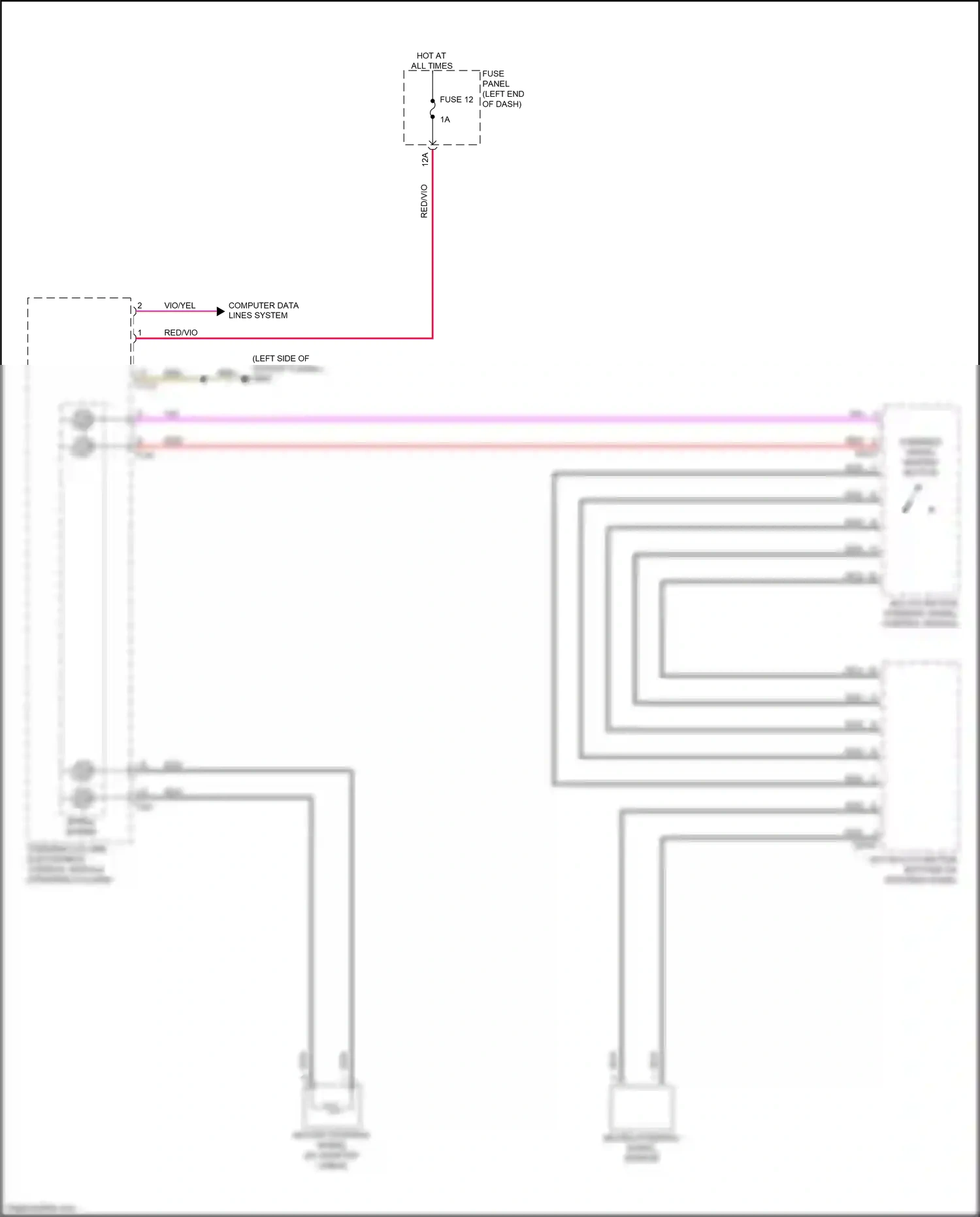 Audi A4 Allroad Quattro B9 (2016-2020) steering column electronics control module wiring diagram  (6 of 12)