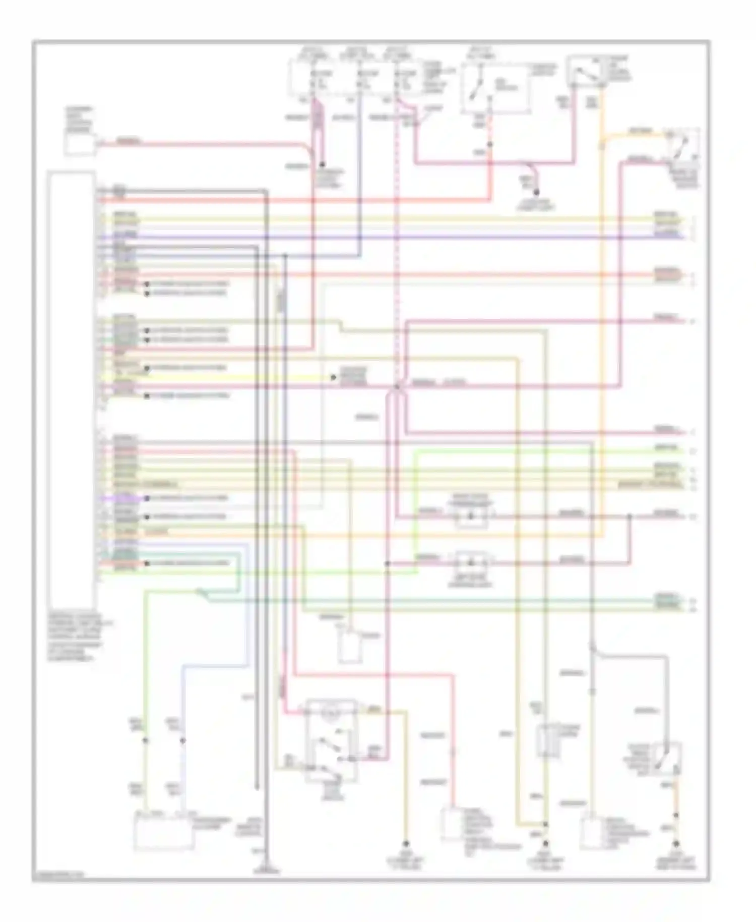 A4 Audi B5 facelift (1999-2001): Anti-theft circuit (1 of 2)
