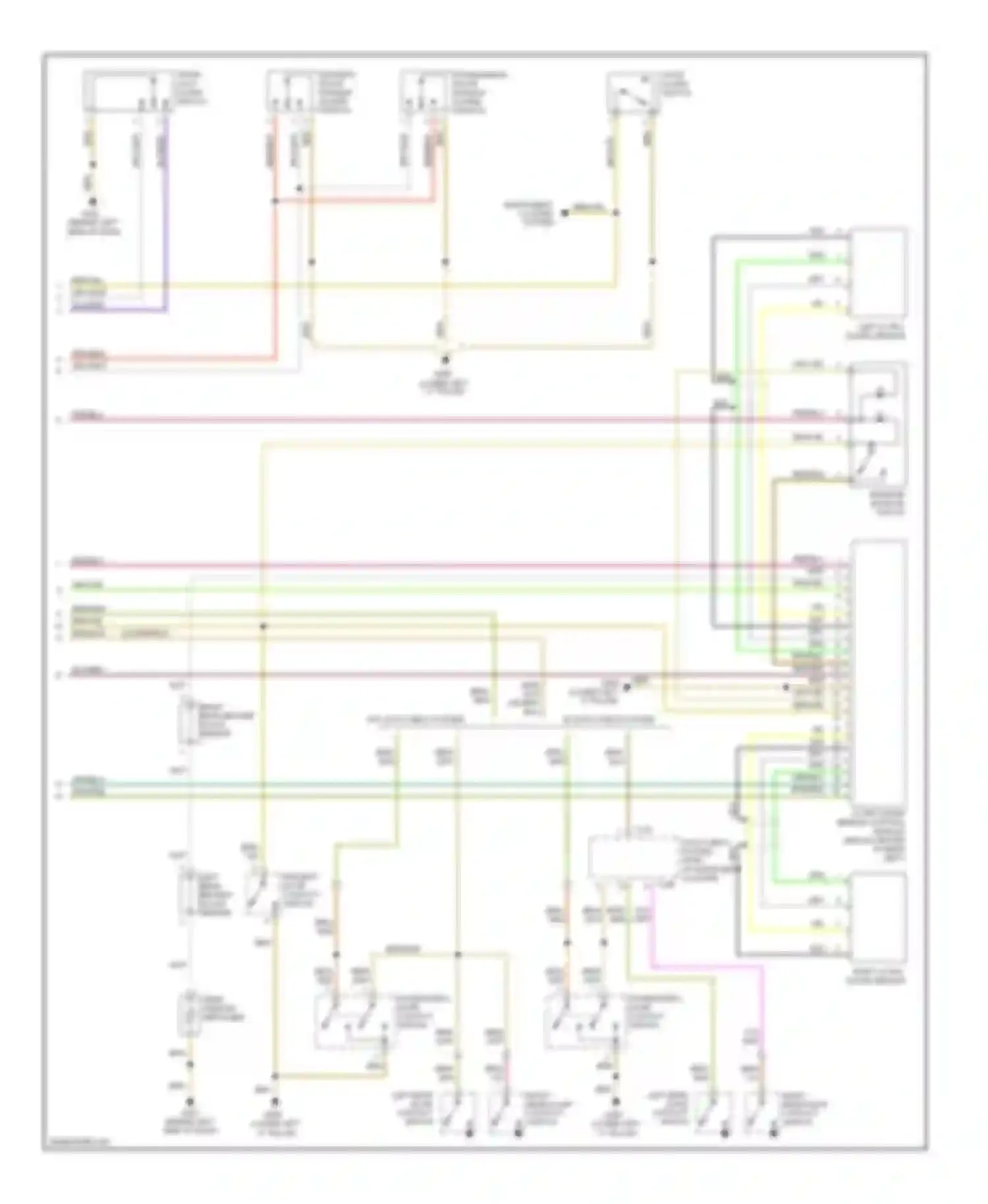 A4 Audi B5 facelift (1999-2001): Anti-theft circuit (2 of 2)