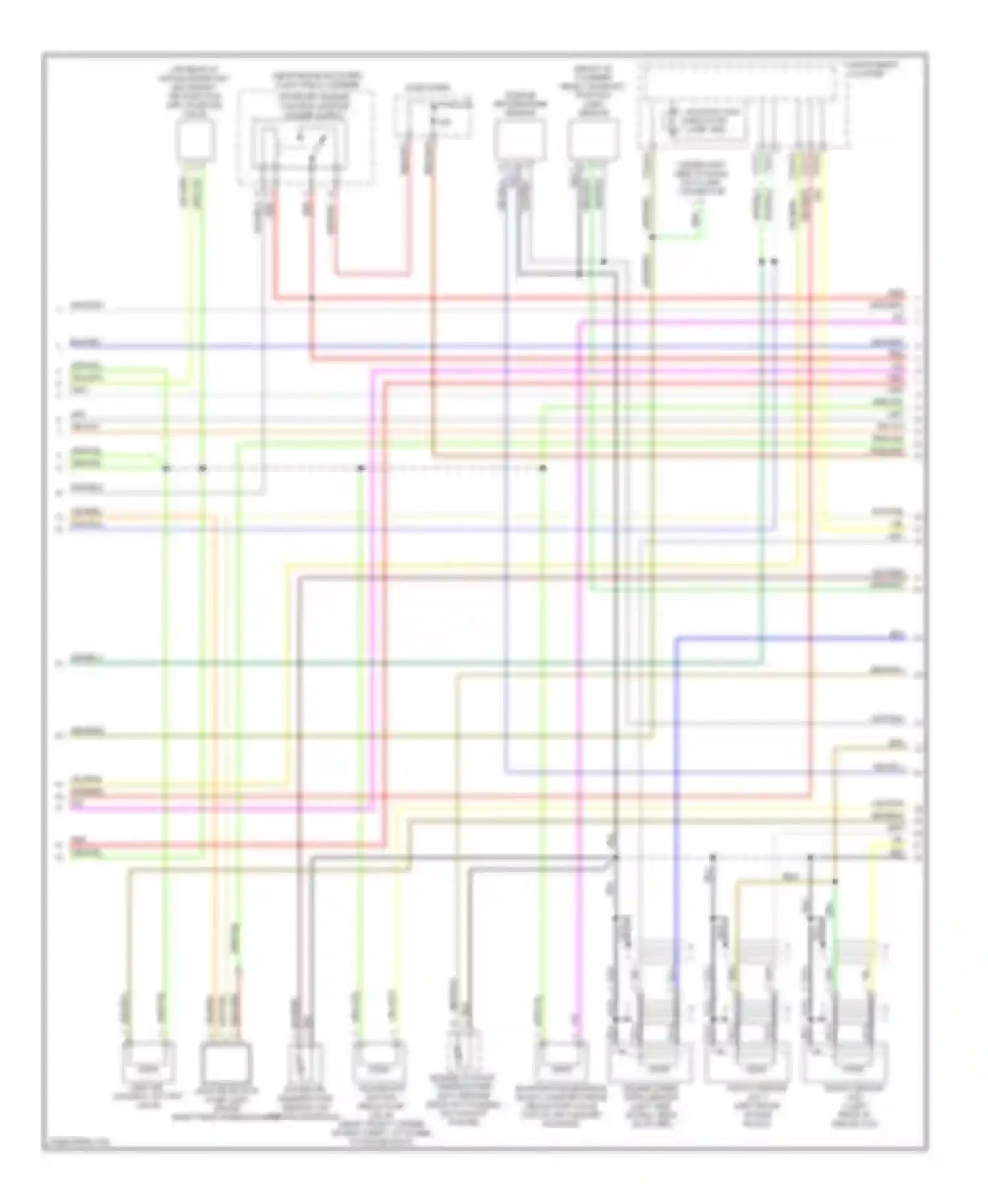 A4 Audi B5 facelift (1999-2001): Wiring diagram engine performance 1.8l (2 of 3)
