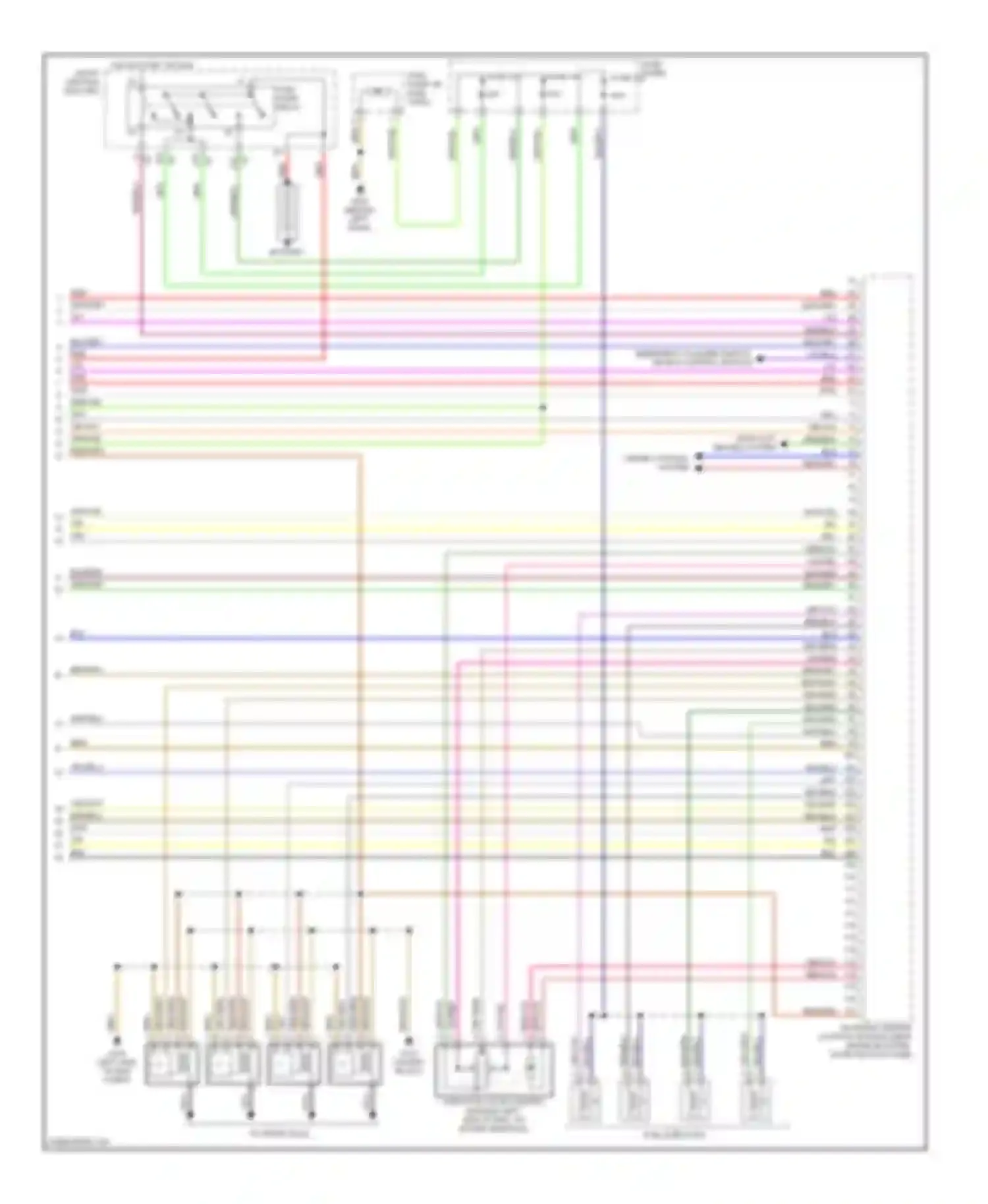 A4 Audi B5 facelift (1999-2001): Wiring diagram engine performance 1.8l (3 of 3)