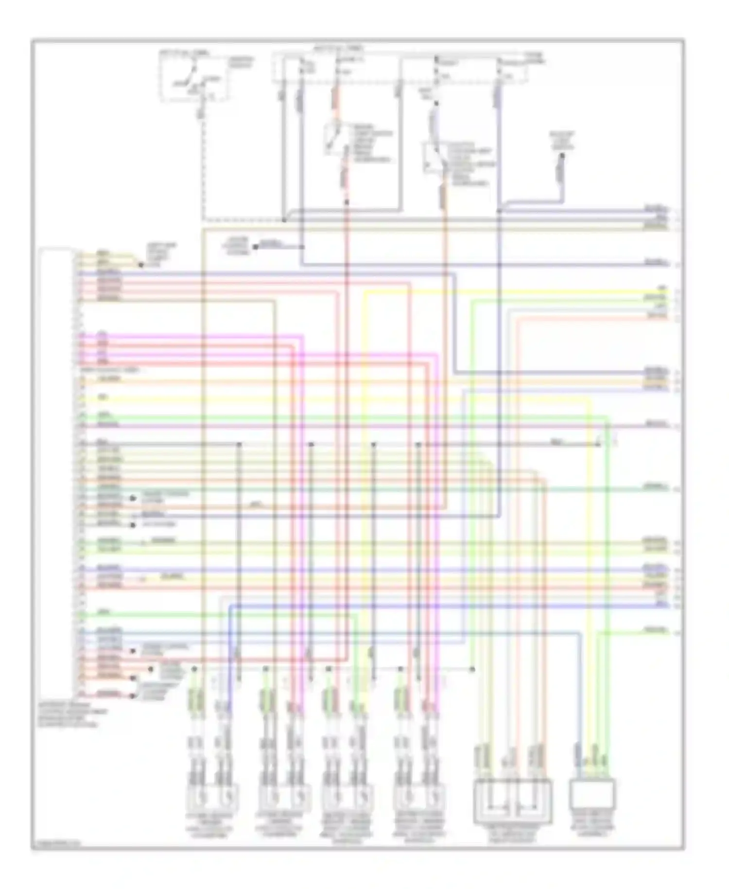 A4 Audi B5 facelift (1999-2001): Wiring diagram engine performance 2.8l (1 of 3)