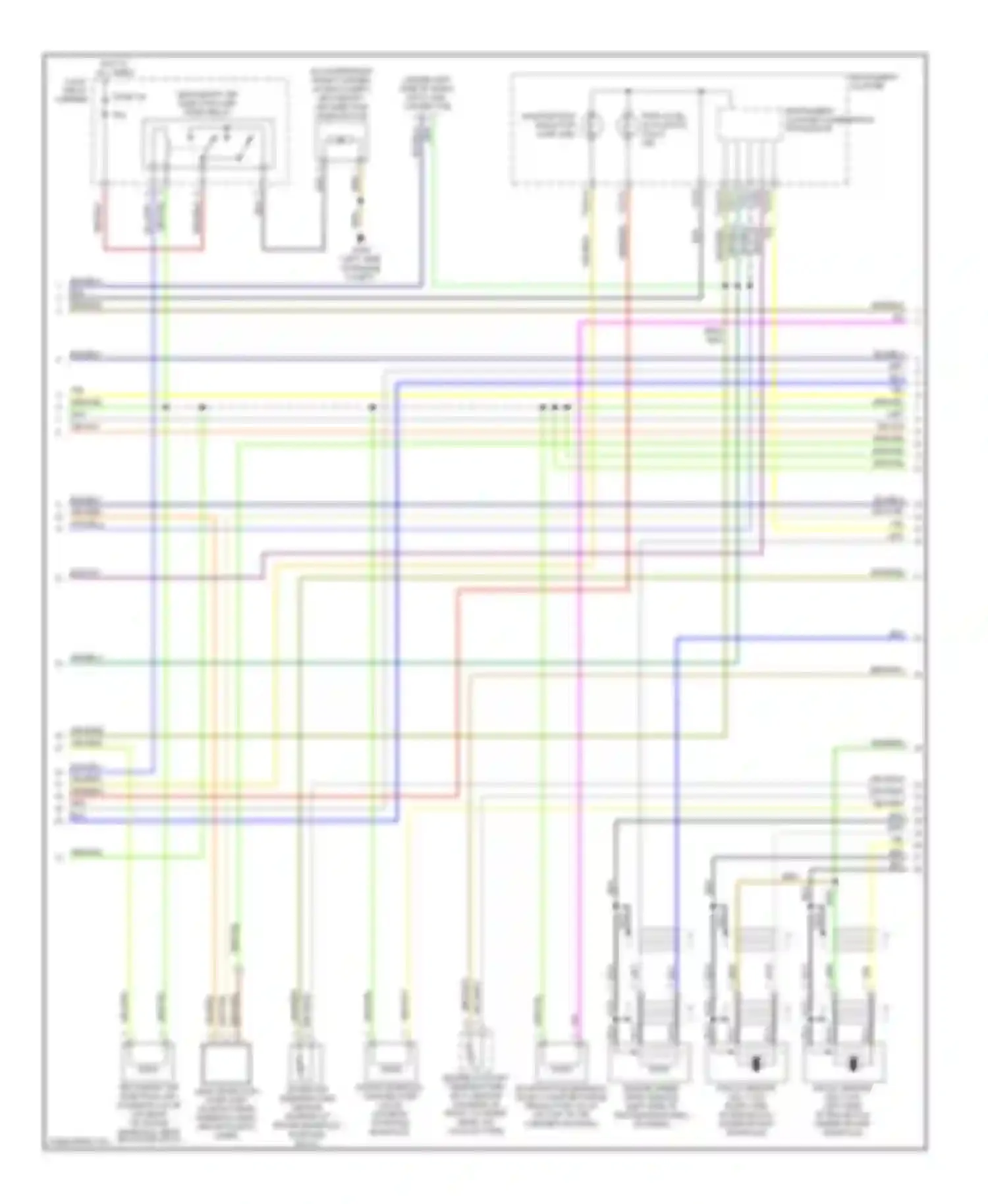 A4 Audi B5 facelift (1999-2001): Wiring diagram engine performance 2.8l (2 of 3)