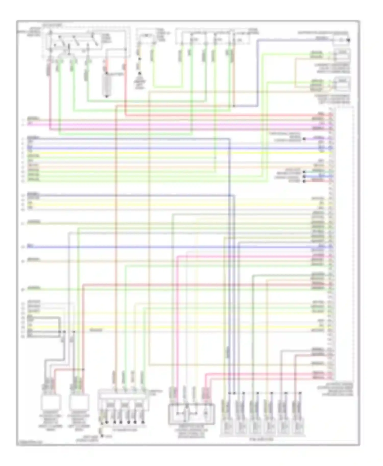 A4 Audi B5 facelift (1999-2001): Wiring diagram engine performance 2.8l (3 of 3)