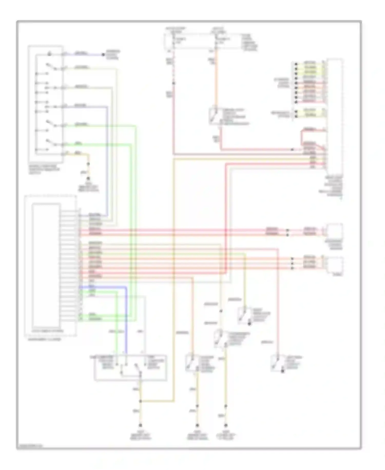 A4 Audi B5 facelift (1999-2001): Auto check system circuit