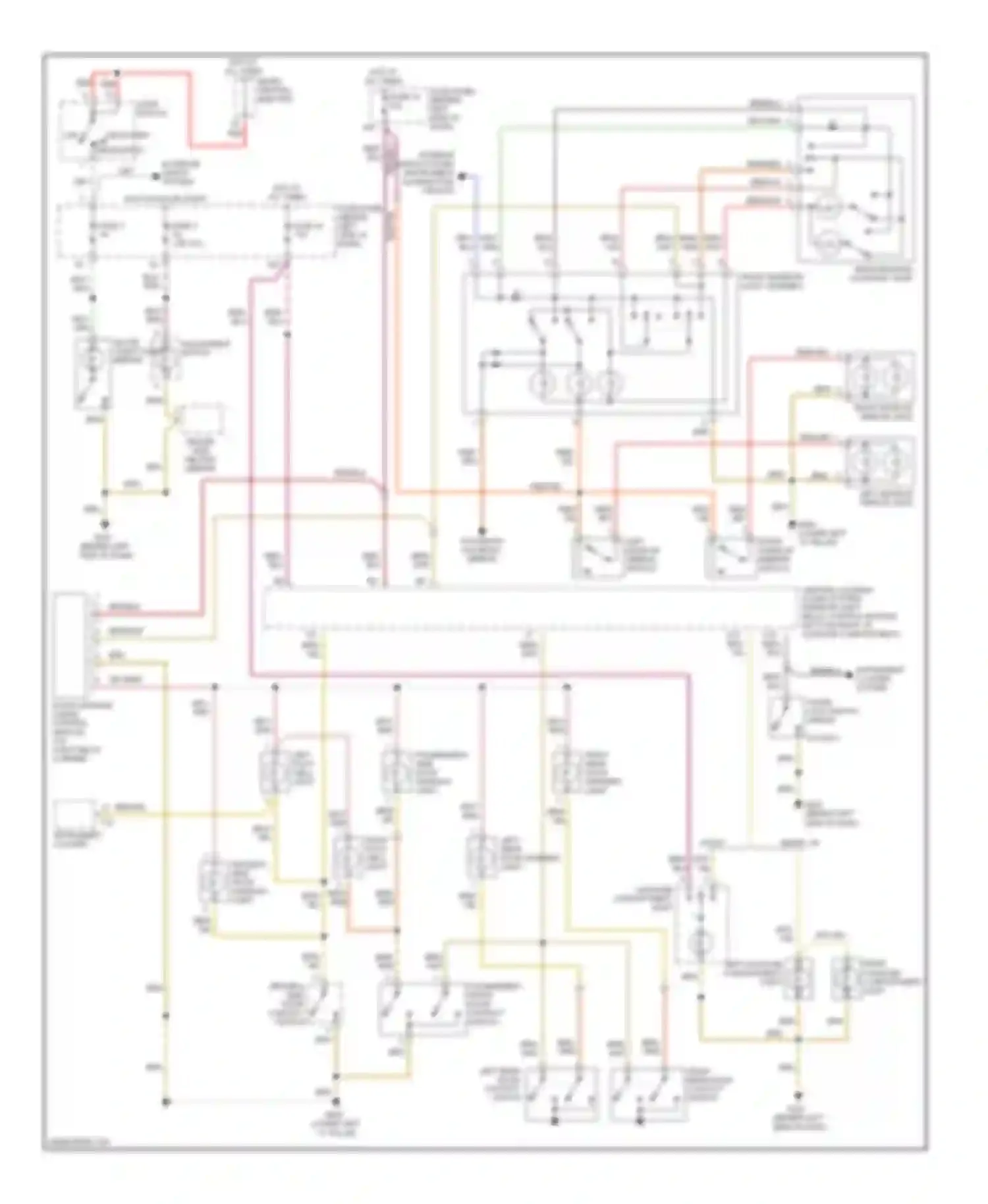 A4 Audi B5 facelift (1999-2001): Courtesy lamp circuit