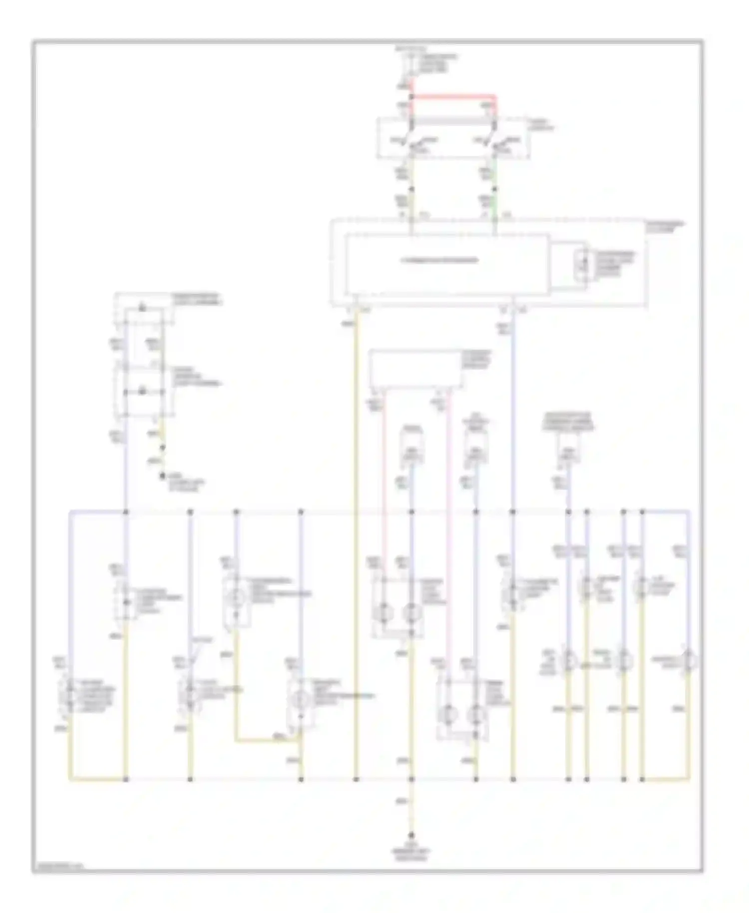 A4 Audi B5 facelift (1999-2001): Instrument illumination circuit
