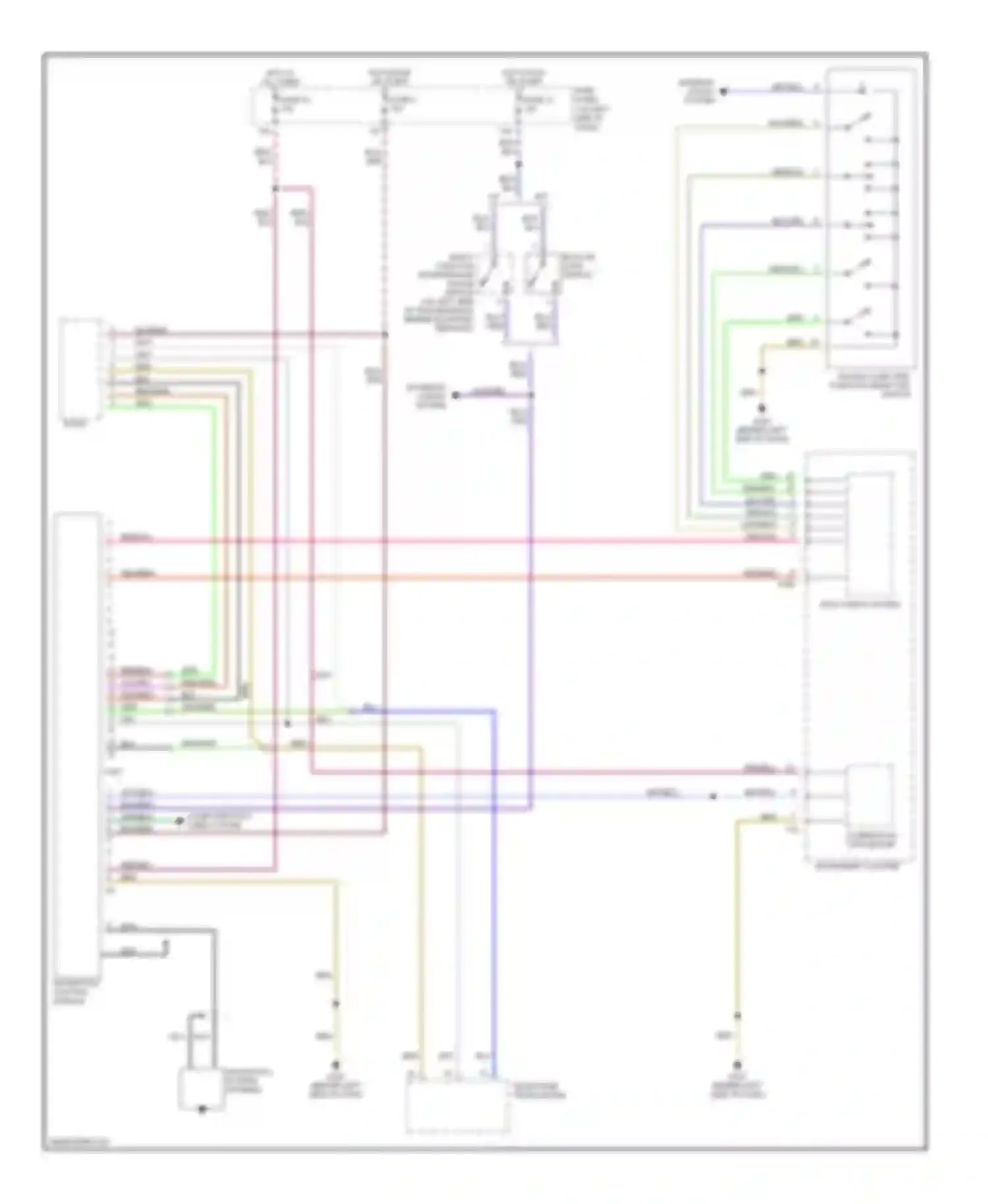 A4 Audi B5 facelift (1999-2001): Navigation circuit