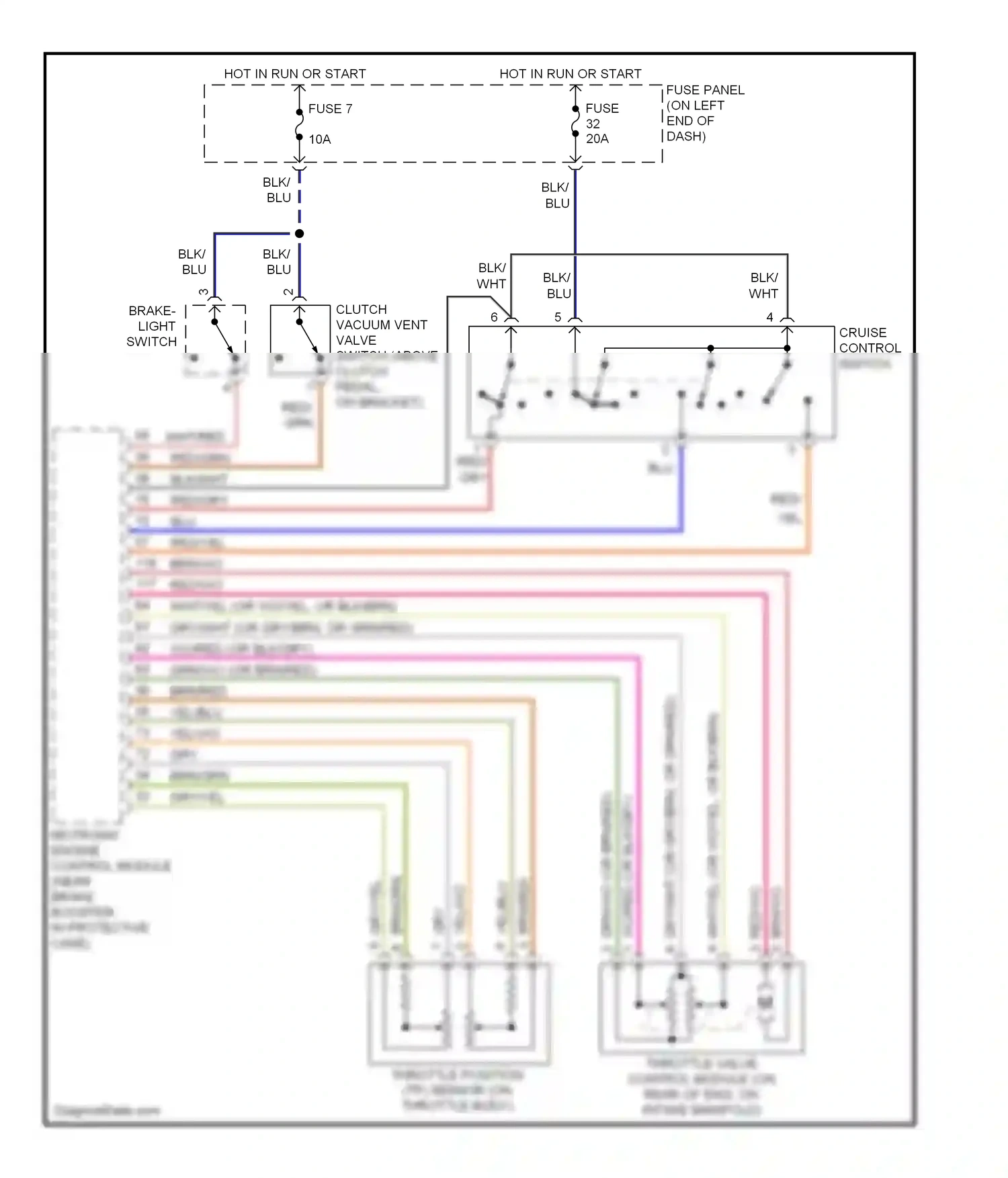 Wiring diagram brn/vio for Audi A4 B5 facelift (1999-2001) (3 of 6)