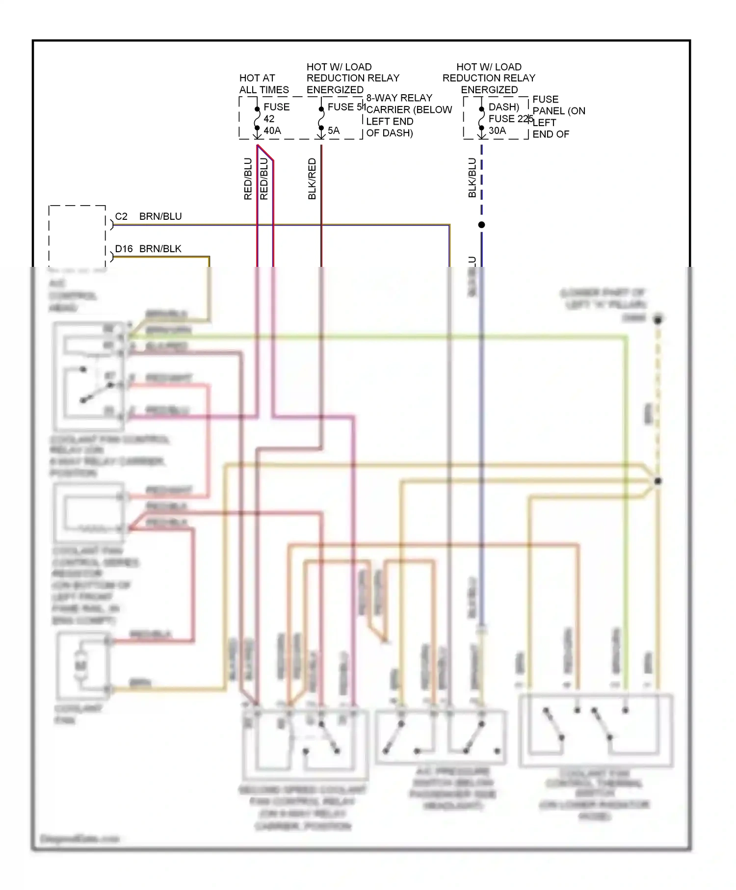 Wiring diagram brn/wht for Audi A4 B5 facelift (1999-2001) (2 of 14)