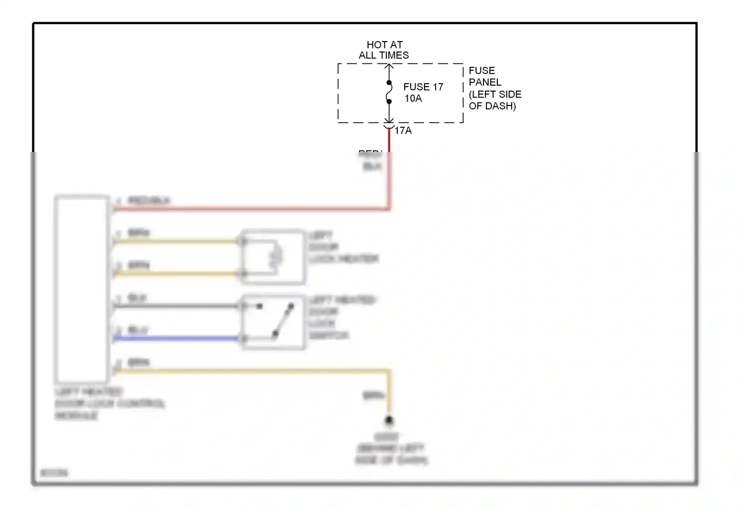 Wiring diagram fuse 17 for Audi A4 B5 facelift (1999-2001) (1 of 1)