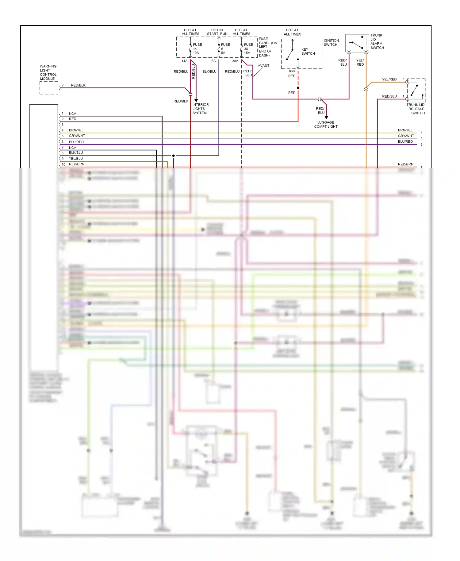 Wiring diagram grn for Audi A4 B5 facelift (1999-2001) (2 of 35)