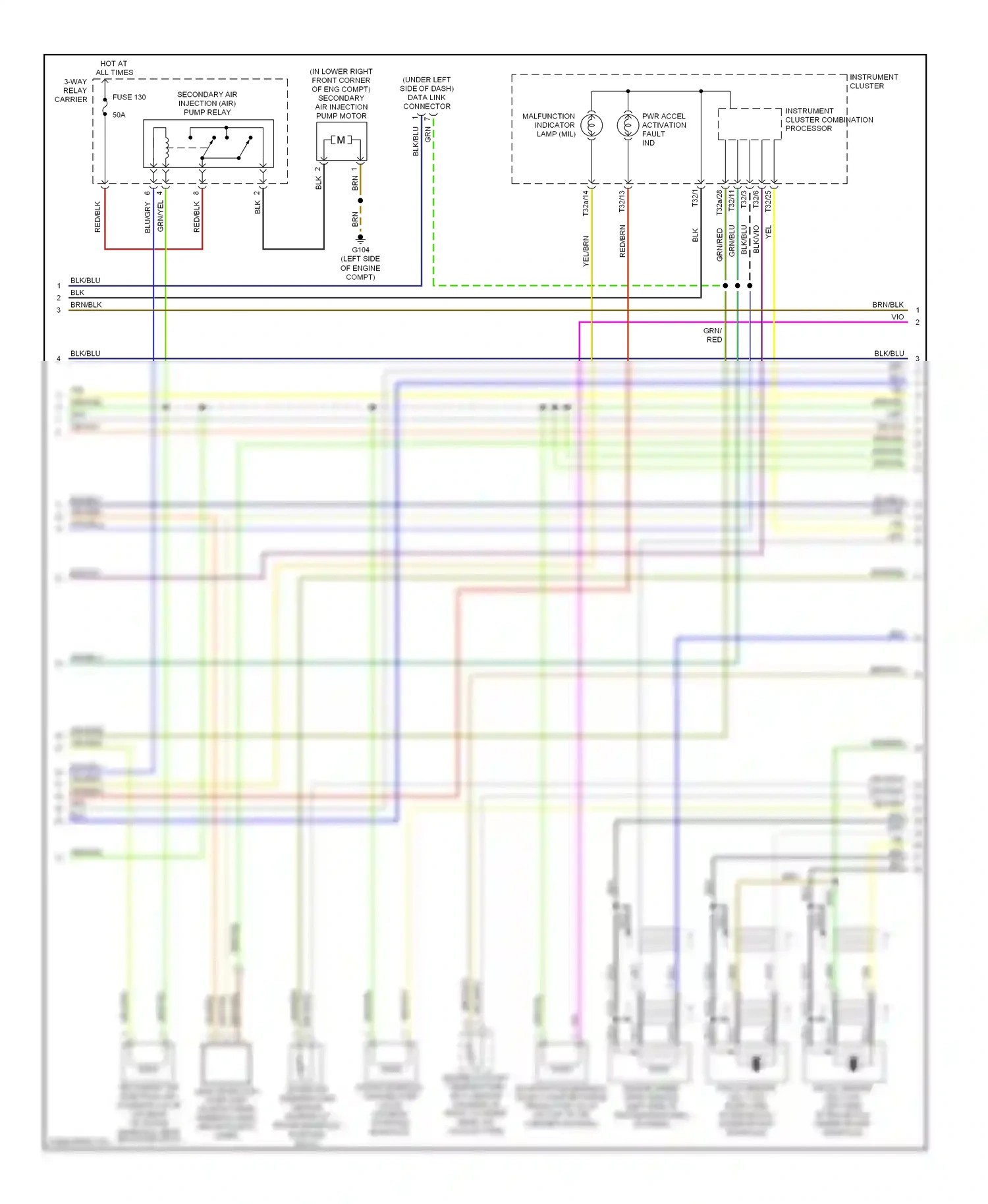 Wiring diagram gry/wht for Audi A4 B5 facelift (1999-2001) (8 of 9)