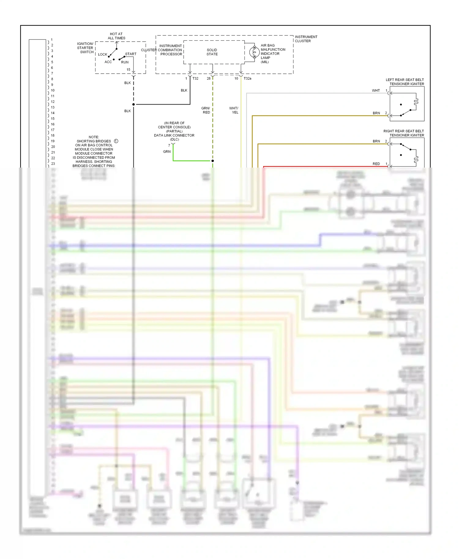 Wiring diagram solid state for Audi A4 B5 facelift (1999-2001) (4 of 4)