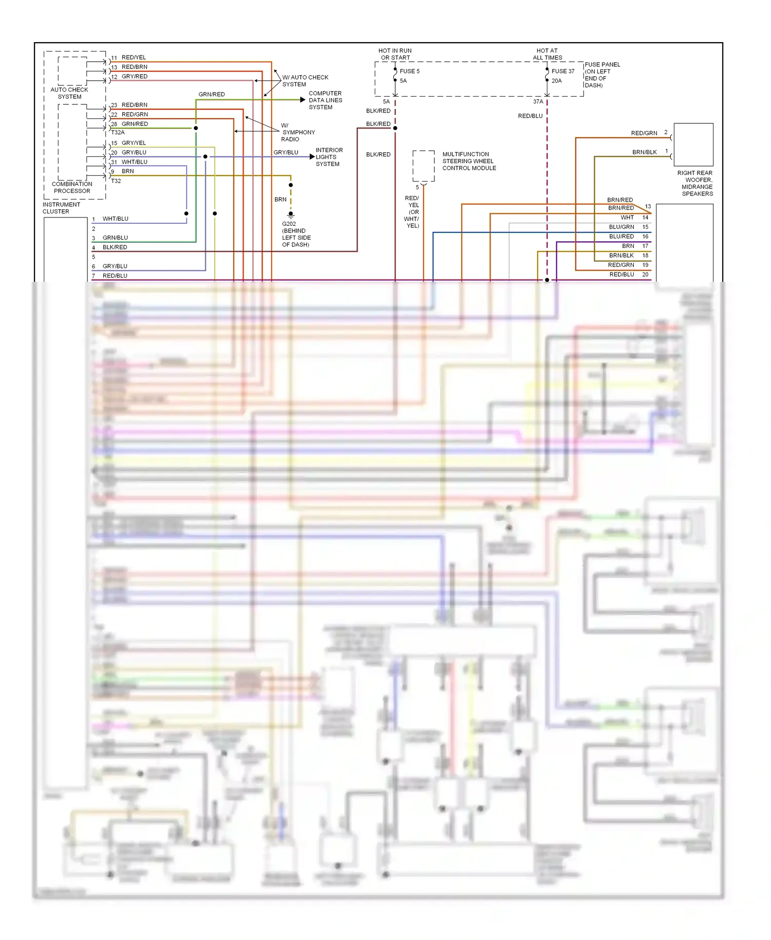 Wiring diagram vio for Audi A4 B5 facelift (1999-2001) (21 of 24)