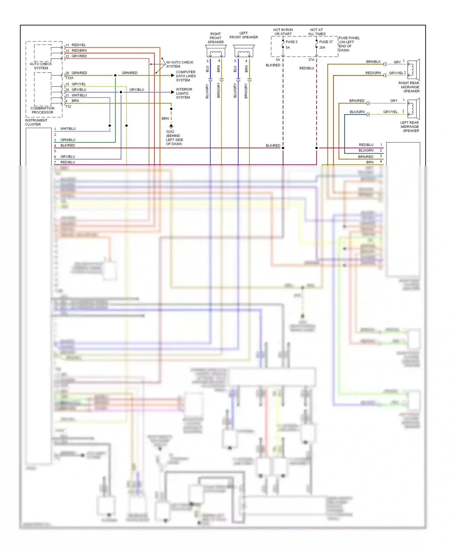 Wiring diagram vio/gry for Audi A4 B5 facelift (1999-2001) (2 of 5)