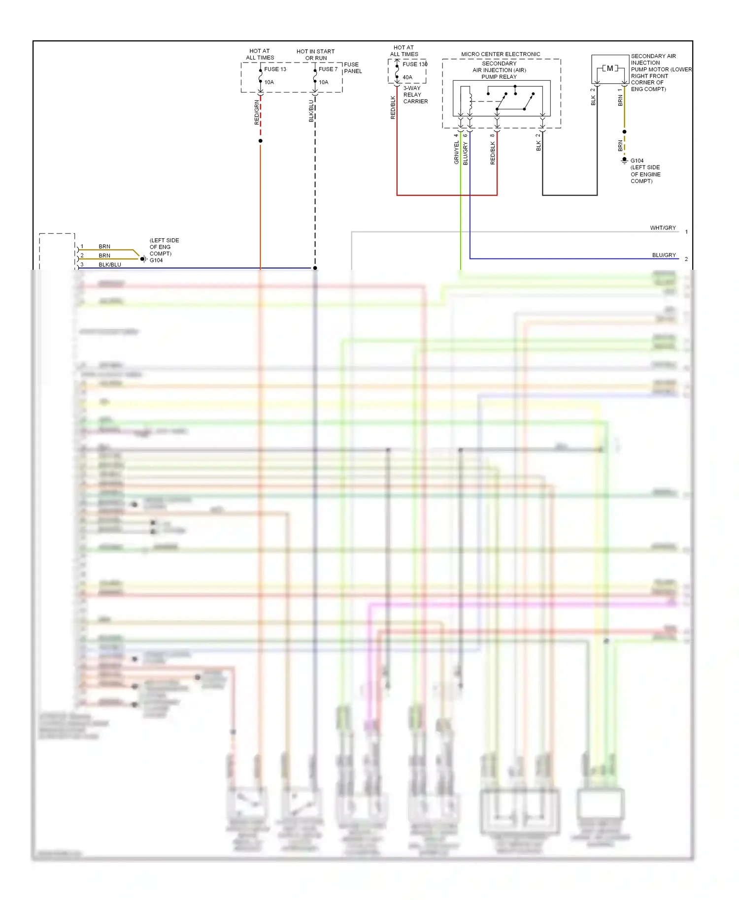 Wiring diagram wht/blu for Audi A4 B5 facelift (1999-2001) (7 of 16)