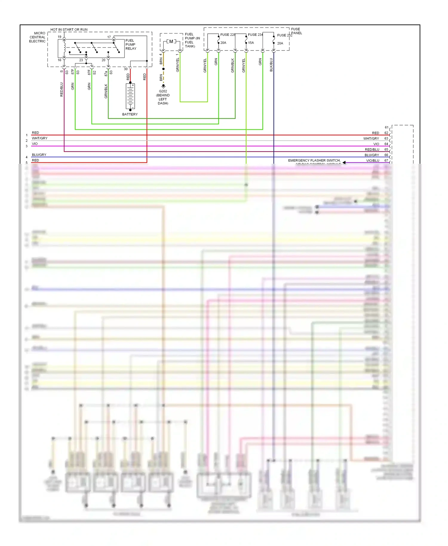 Wiring diagram wht/yel for Audi A4 B5 facelift (1999-2001) (8 of 11)