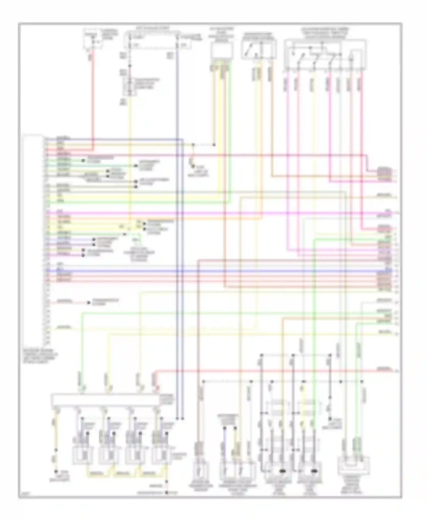A4 Audi B5 (1994-1999): Wiring diagram engine performance 1.8l (1 of 2)