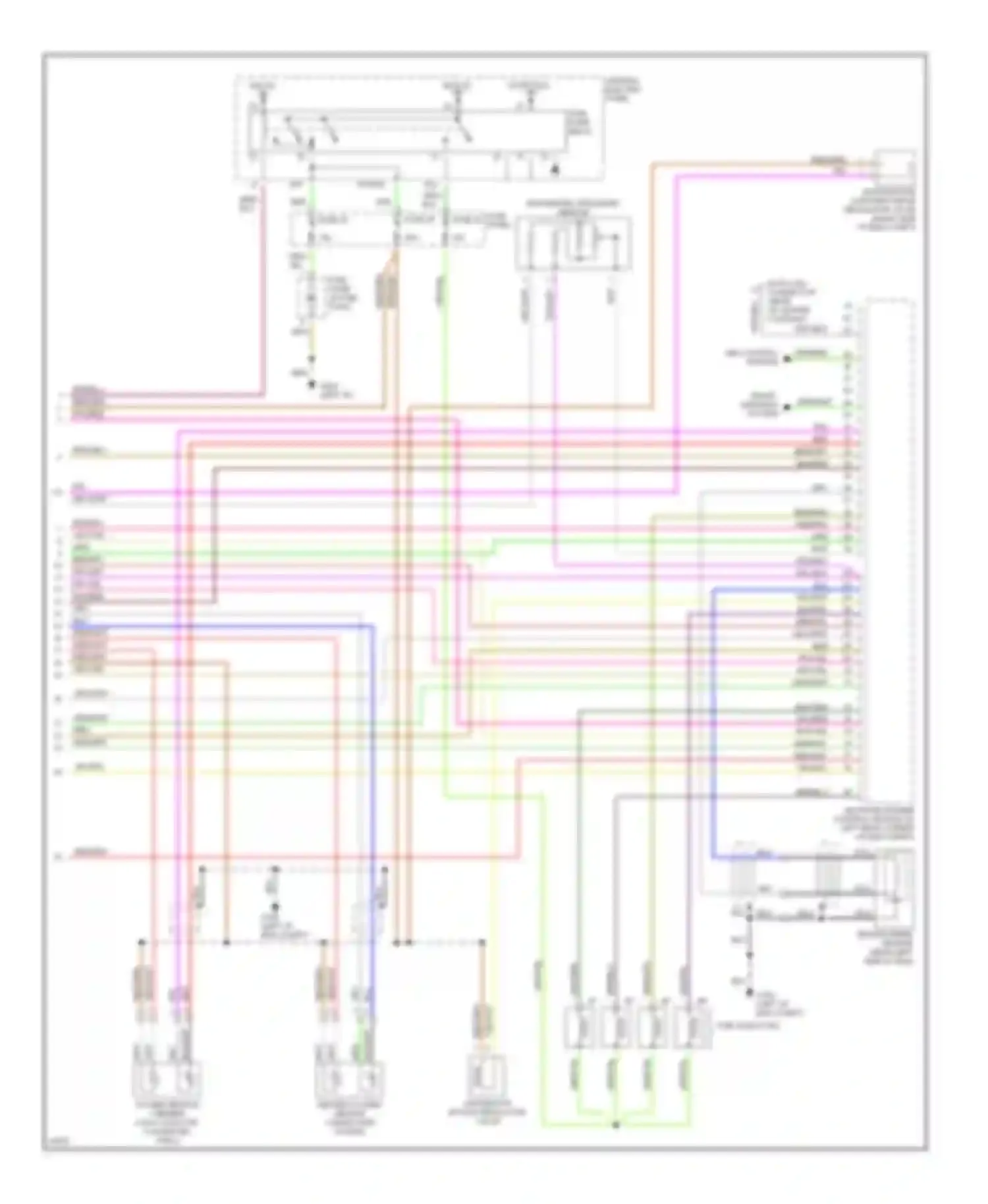 A4 Audi B5 (1994-1999): Wiring diagram engine performance 1.8l (2 of 2)