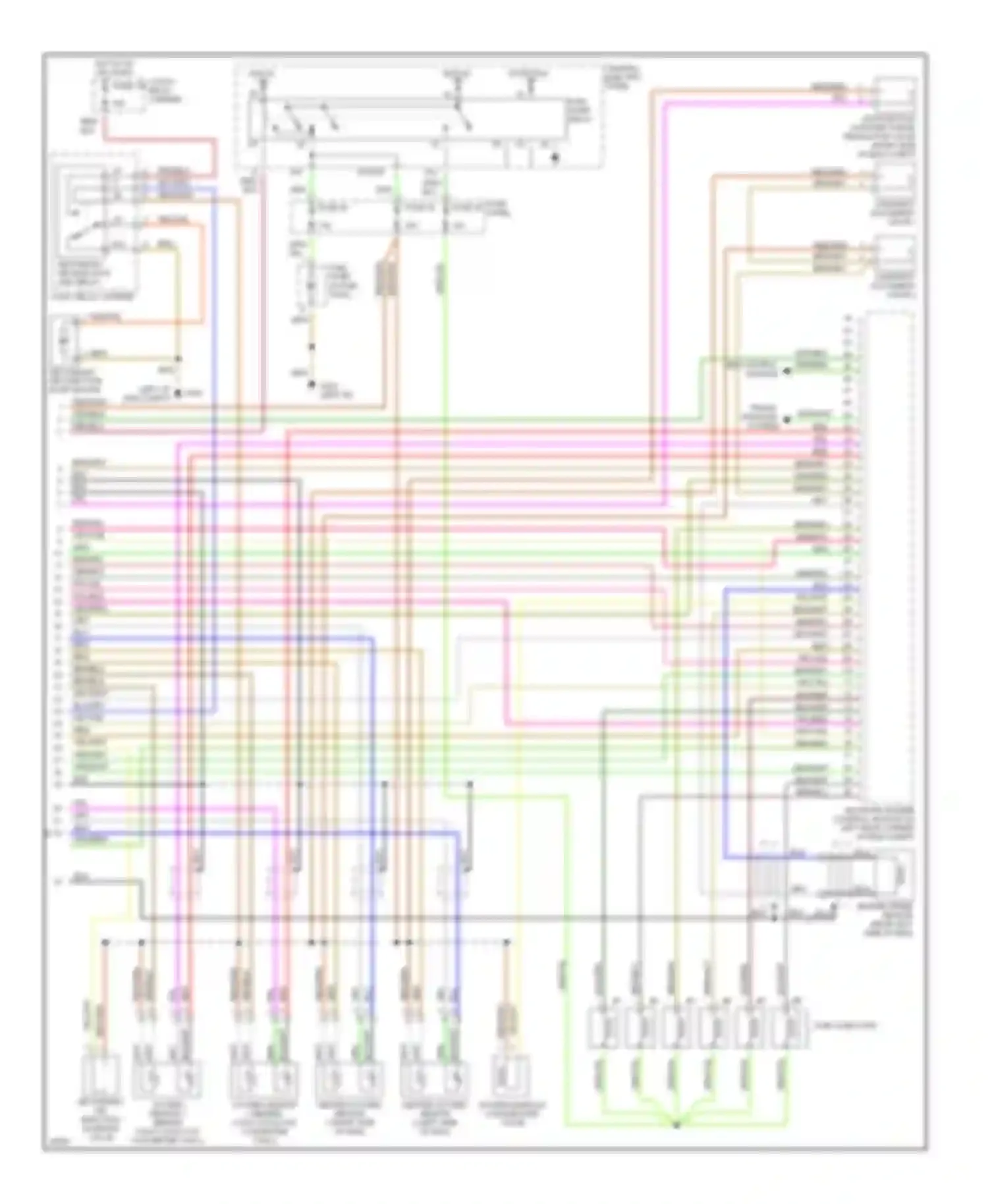 A4 Audi B5 (1994-1999): Wiring diagram engine performance 2.8l (2 of 2)