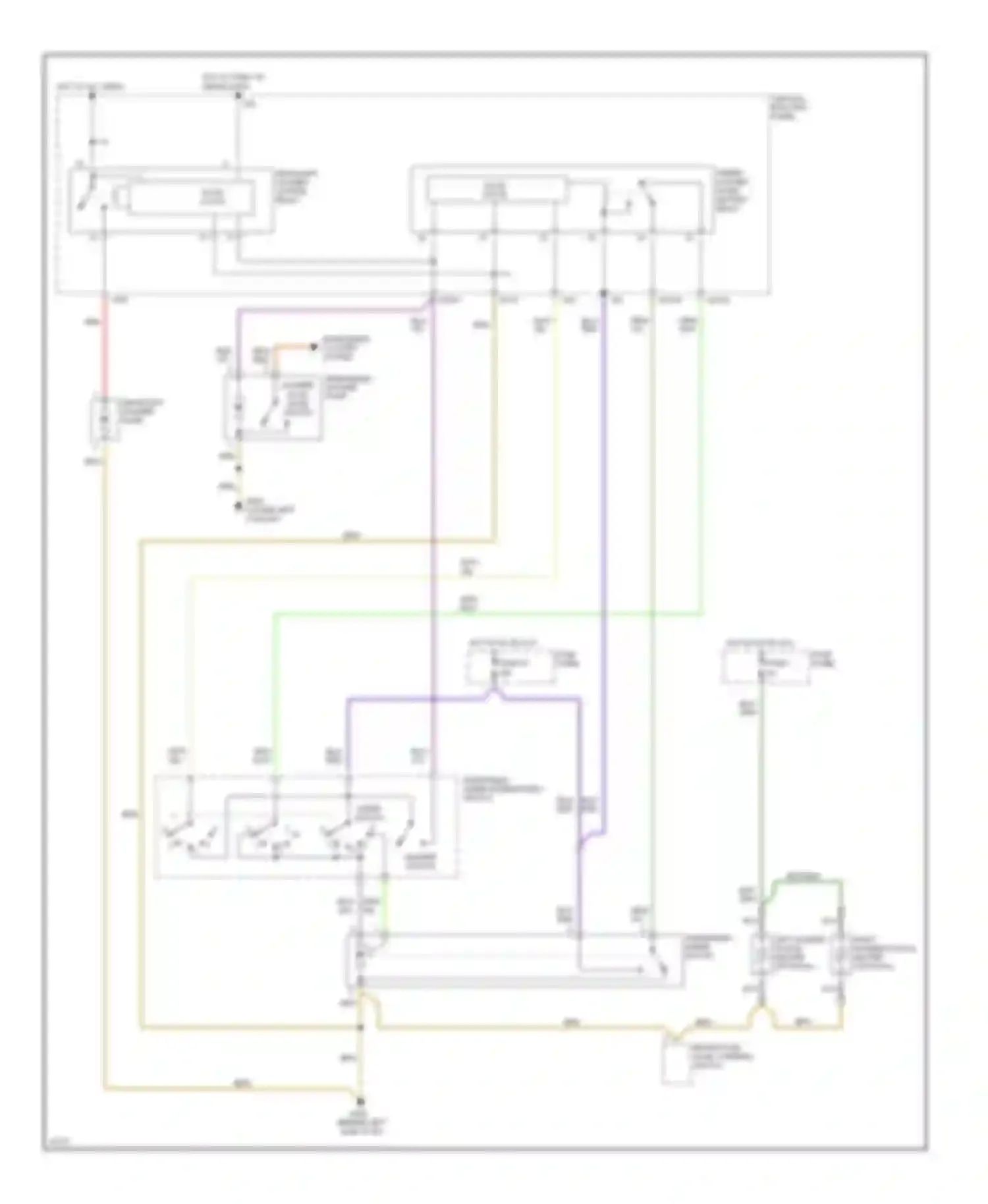 A4 Audi B5 (1994-1999): Wiper/washer circuit
