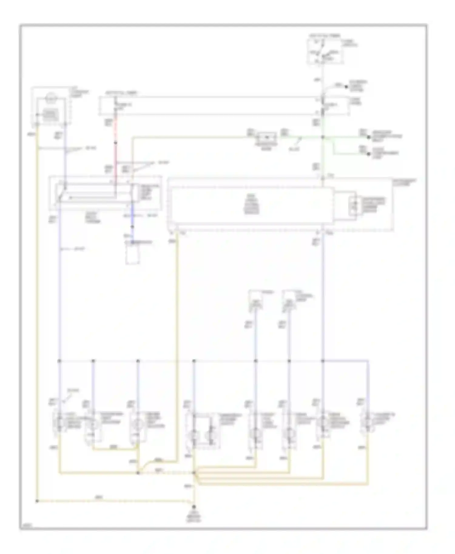 Wiring diagram 13-way relay carrier for Audi A4 B5 (1994-1999) (1 of 1)