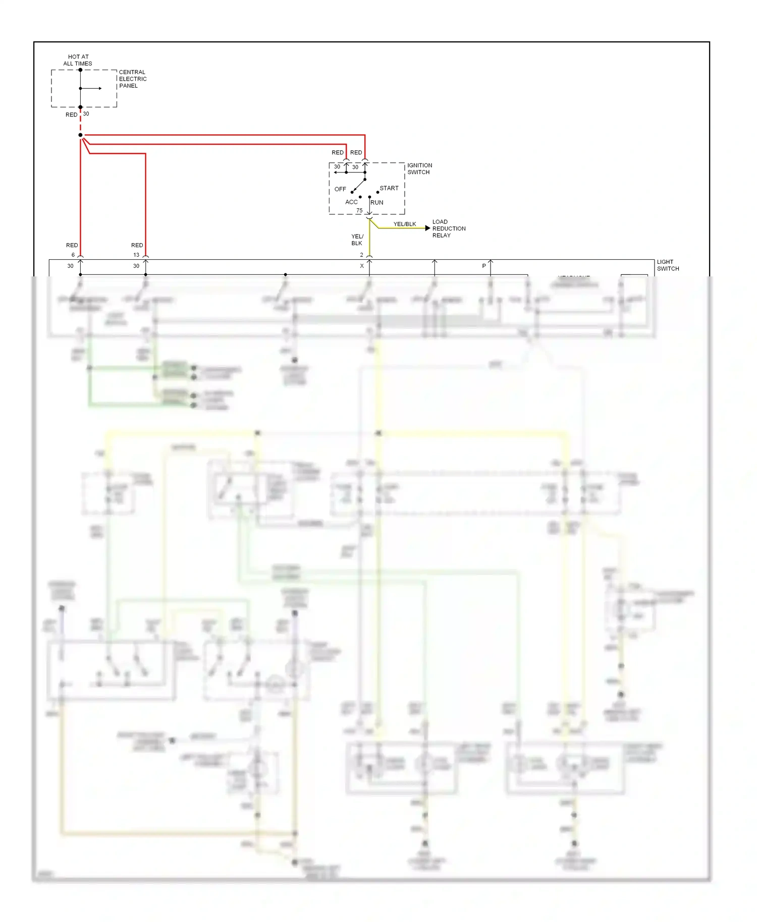 Audi A4 B5 (1994-1999) fuse wiring diagram  (8 of 8)