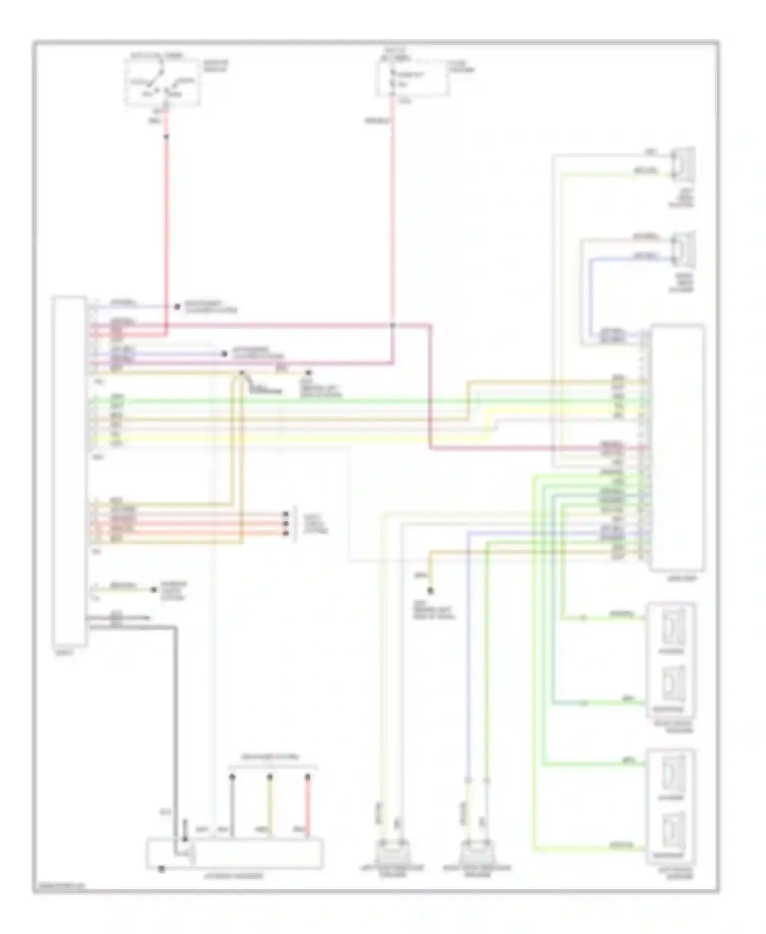 Wiring diagram auto check system for Audi A4 B5 (1994-1999)