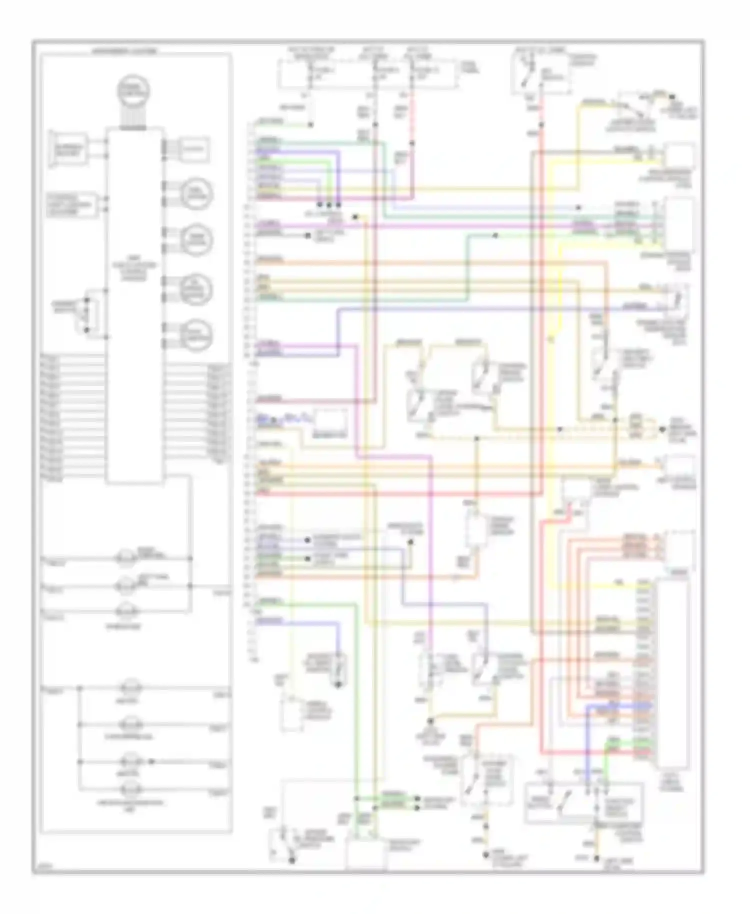 Wiring diagram temp gauge for Audi A4 B5 (1994-1999)