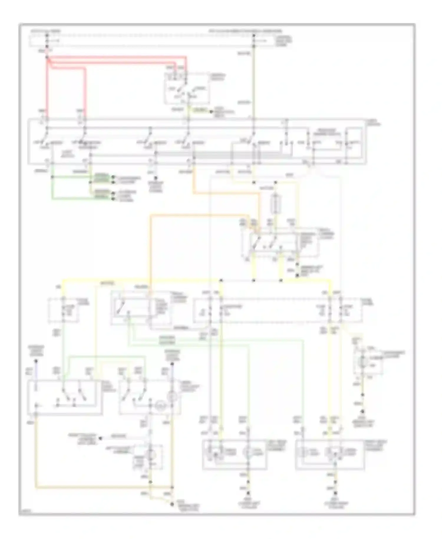 Wiring diagram load reduction relay for Audi A4 B5 (1994-1999)